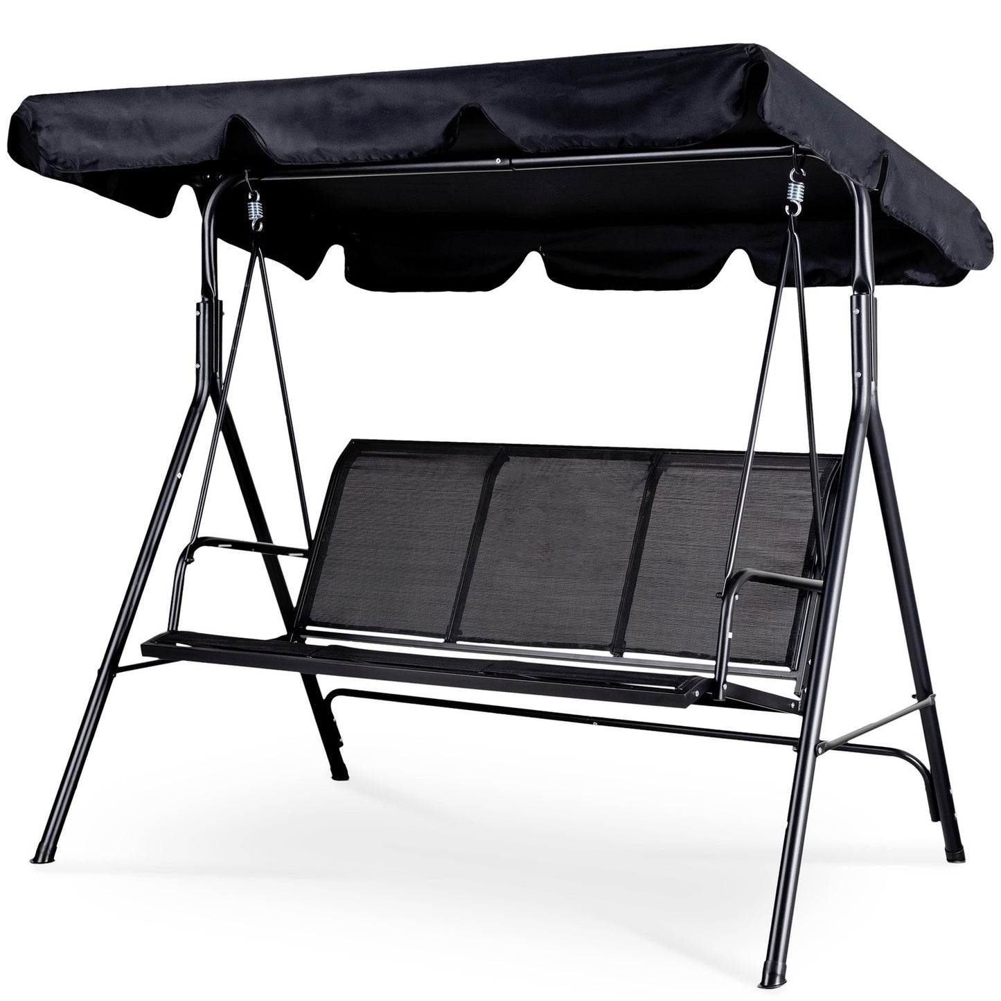 Garden swing for 3 people, adjustable roof, rocker