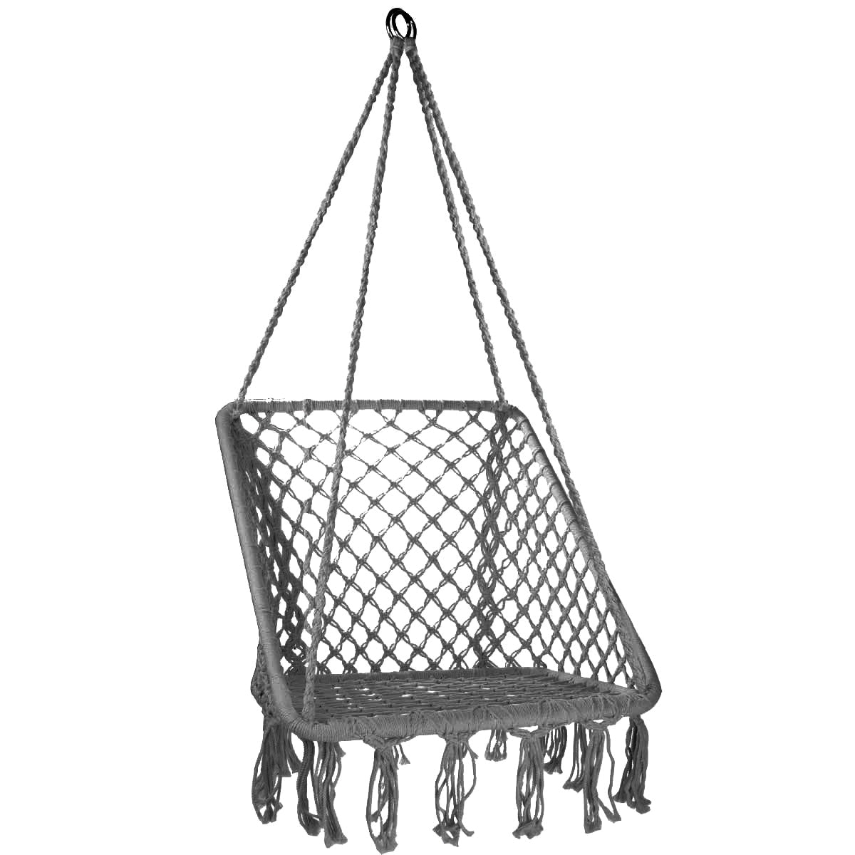 Garden swing with backrest