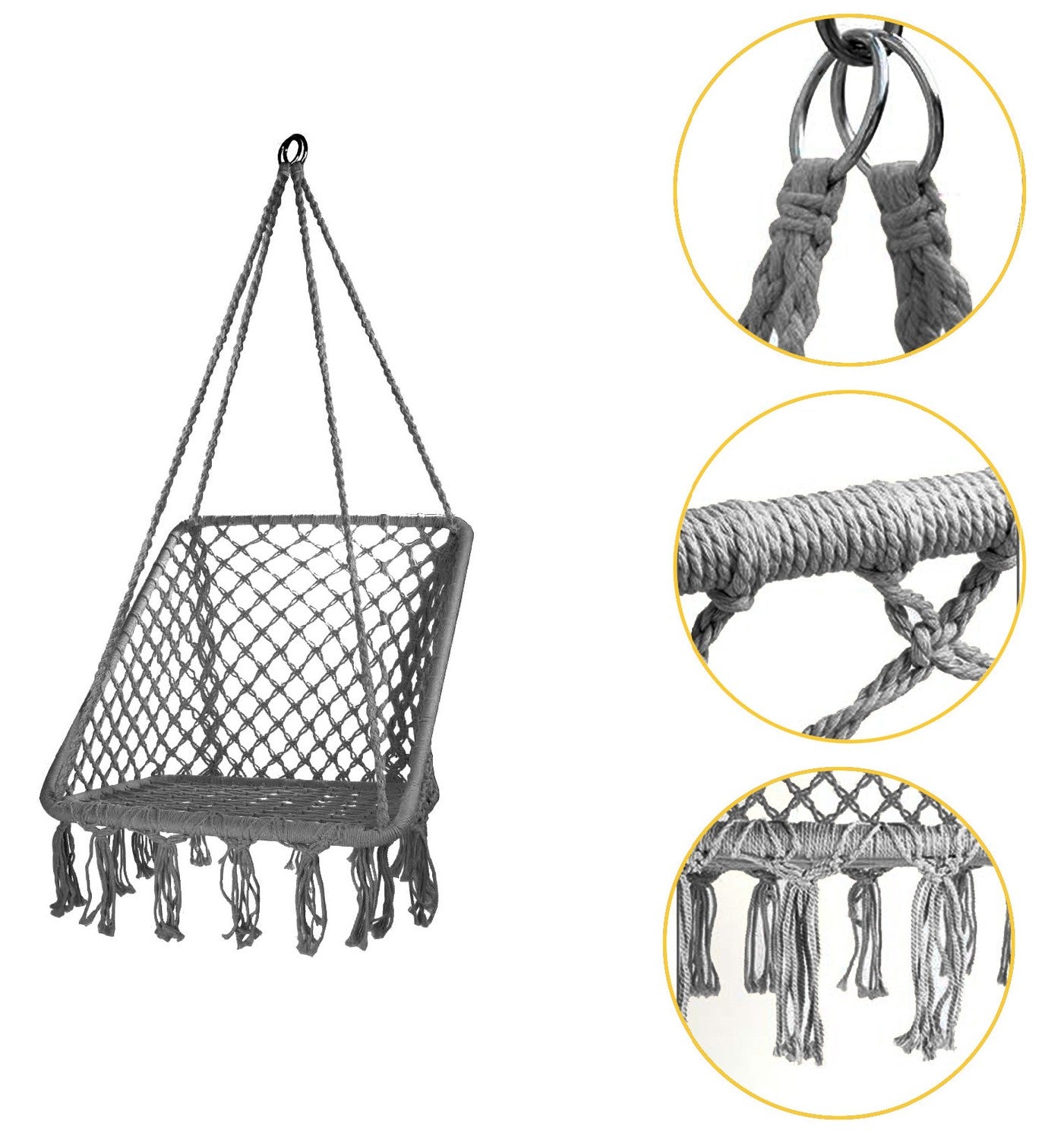 Garden swing with backrest
