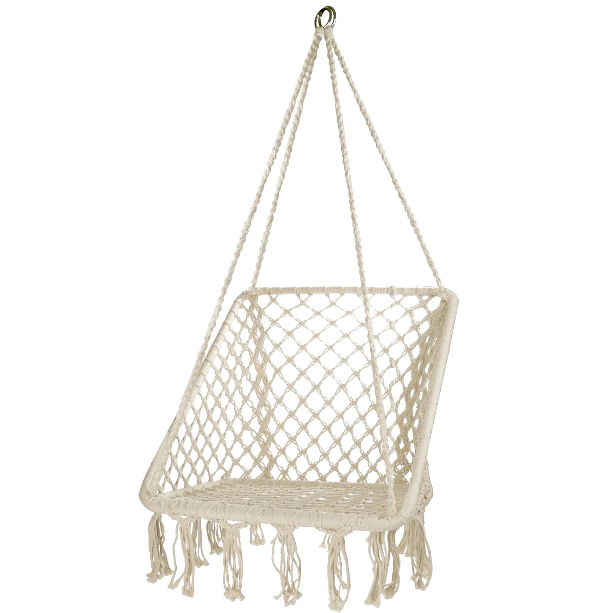 Garden swing with backrest