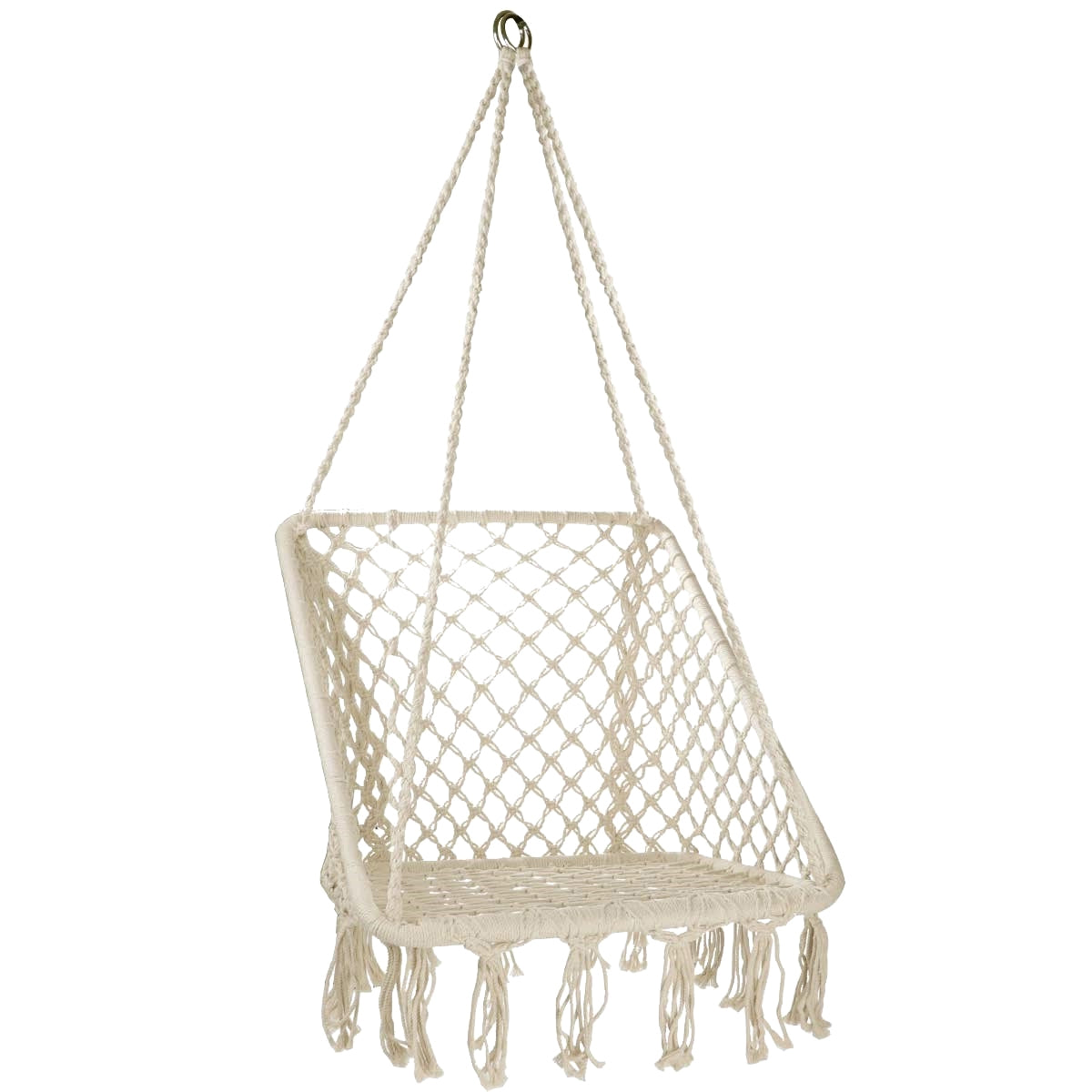 Garden swing with backrest