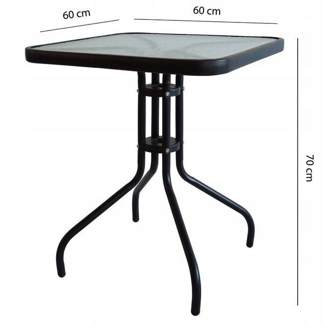 Garden table 60 cm for the garden terrace balcony ModernHome