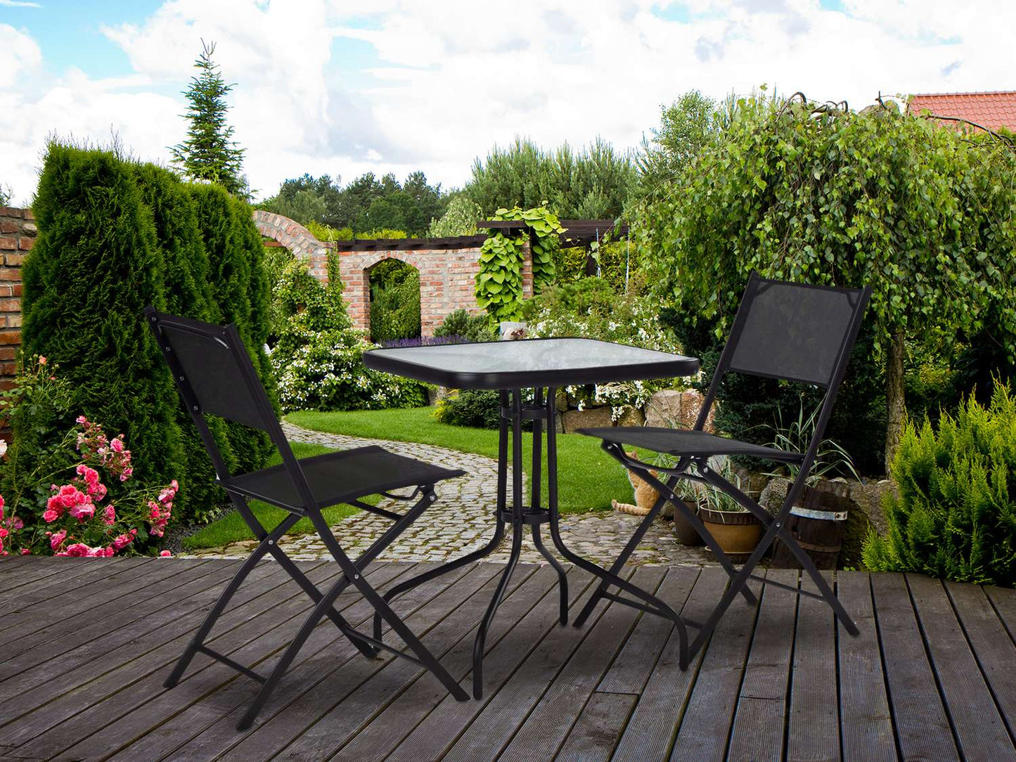 Garden table 60 cm for the garden terrace balcony ModernHome