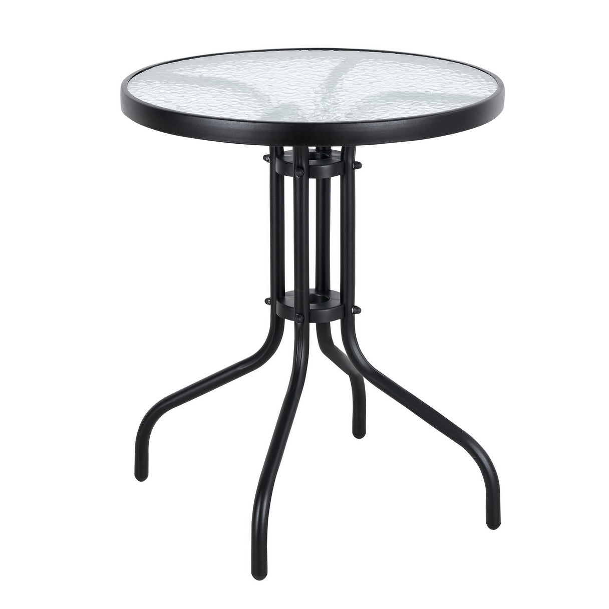 Garden table 60cm tempered glass table for garden terrace balcony
