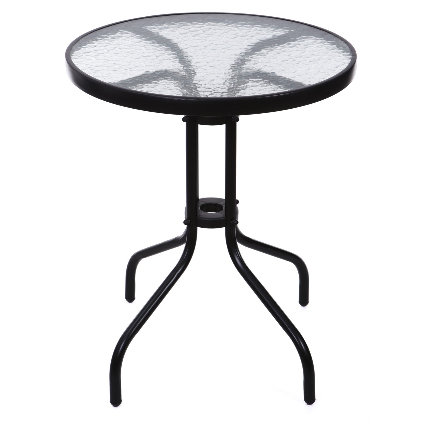 Garden table 60cm tempered glass table for garden terrace balcony