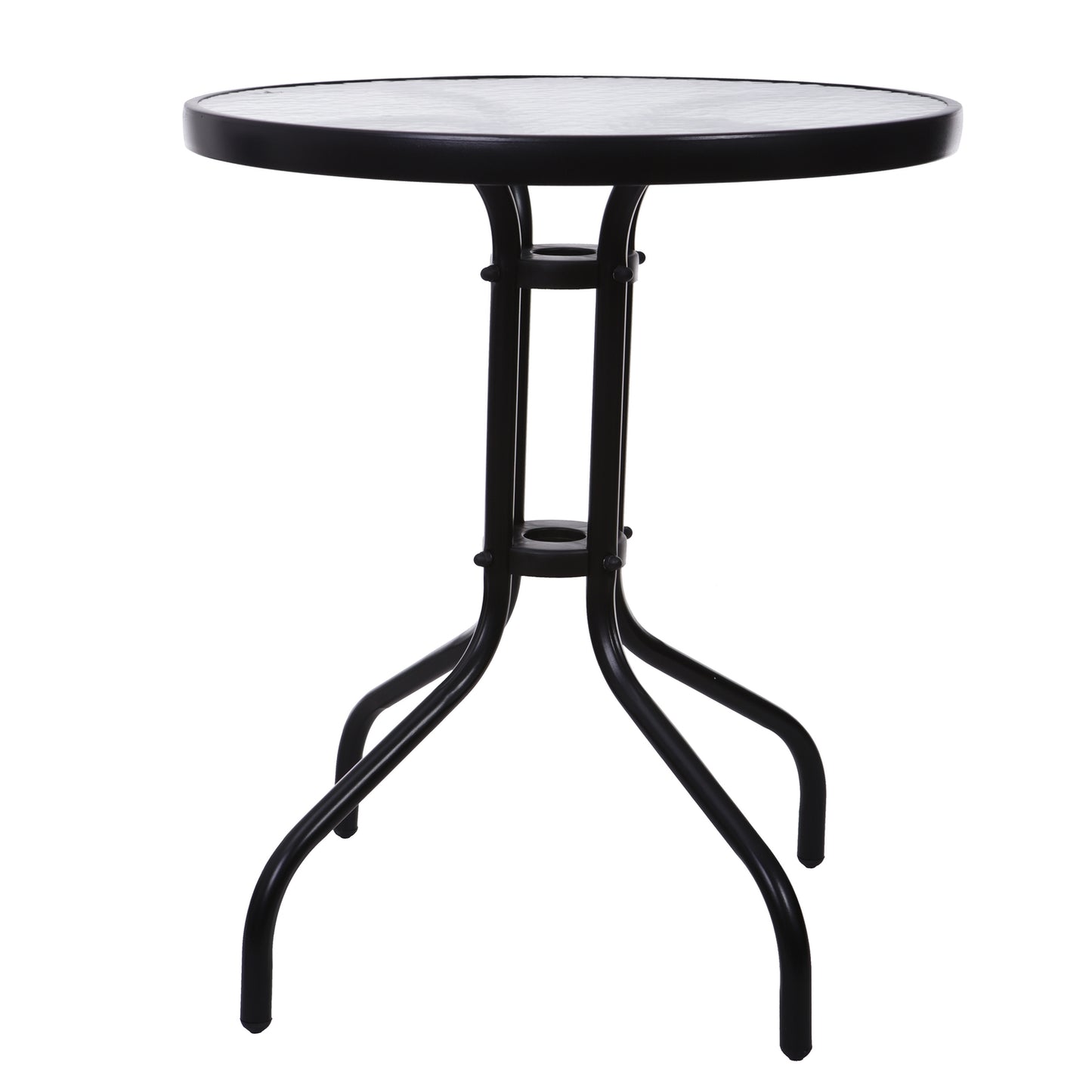 Garden table 60cm tempered glass table for garden terrace balcony