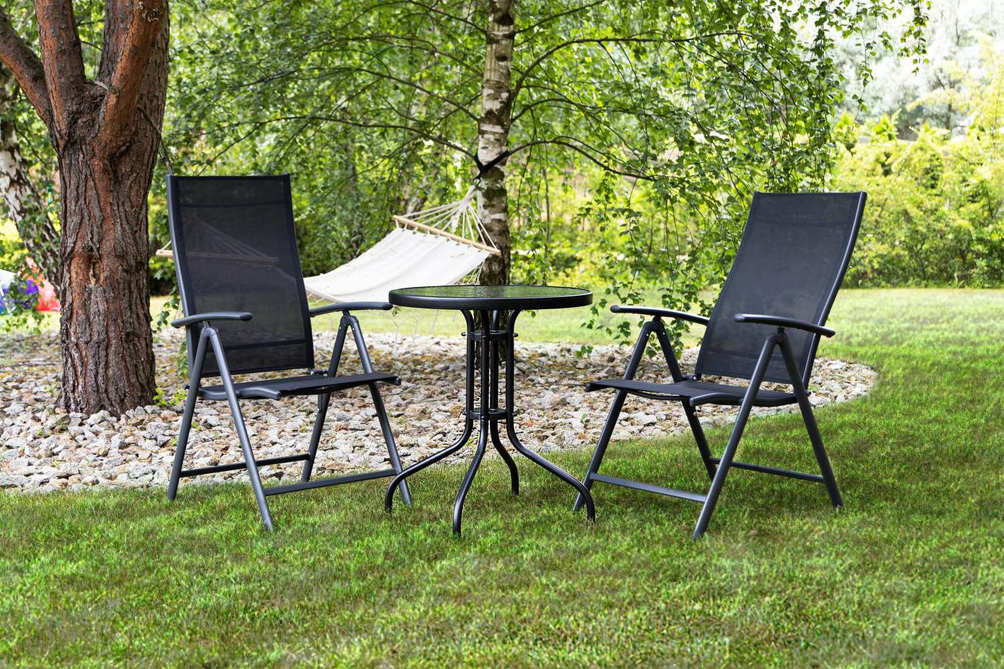 Garden table 60cm tempered glass table for garden terrace balcony
