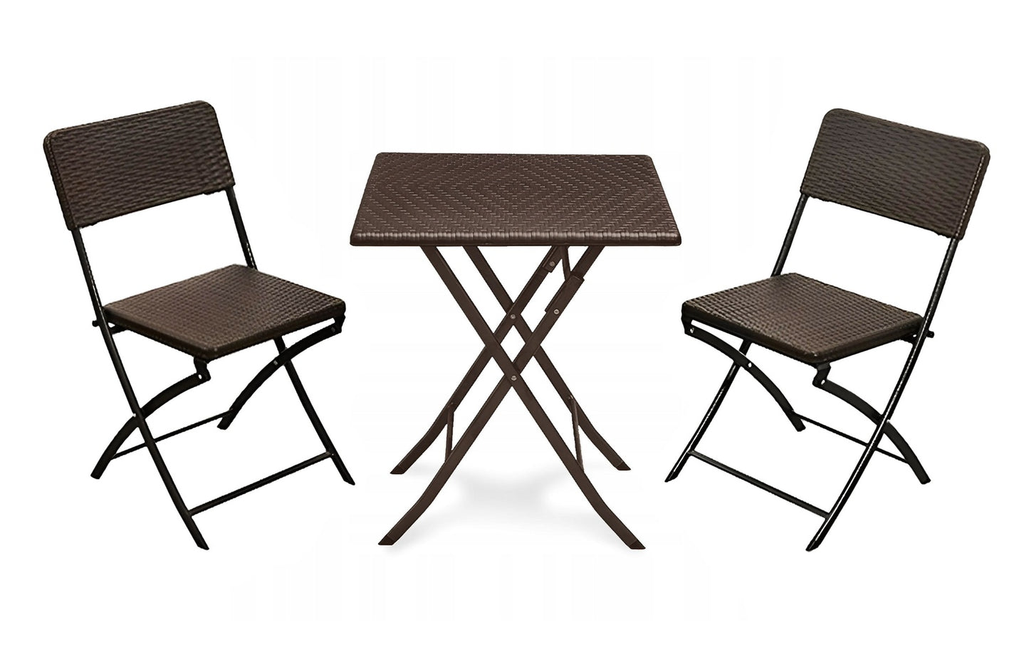 Garden table foldable coffee table rattan balcony 62 cm