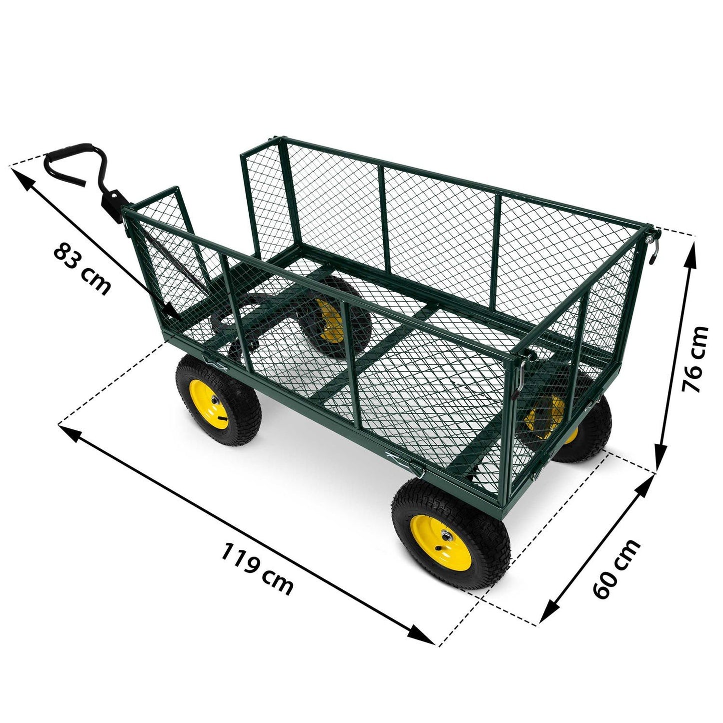 Garden tipper trolley 280l Humberg HM-510