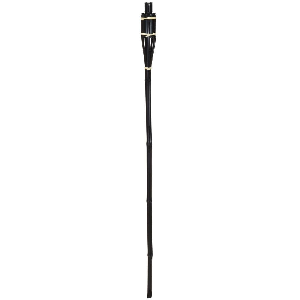 Garden torch in black wood: Unique atmosphere for autumn evenings