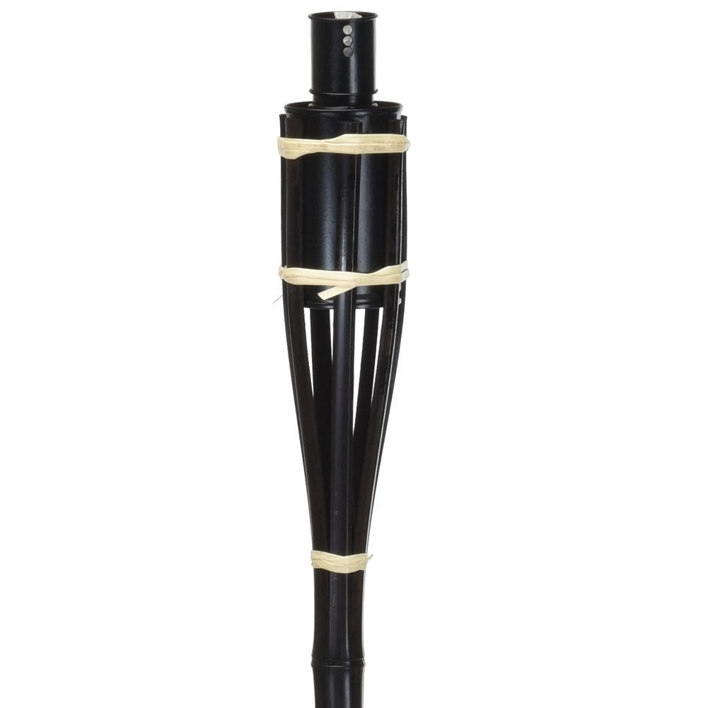 Garden torch in black wood: Unique atmosphere for autumn evenings