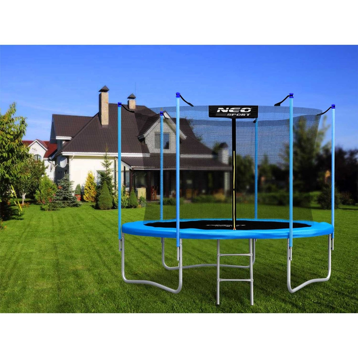 Garden trampoline 10ft/312cm with inner net and ladder Neo-Sport