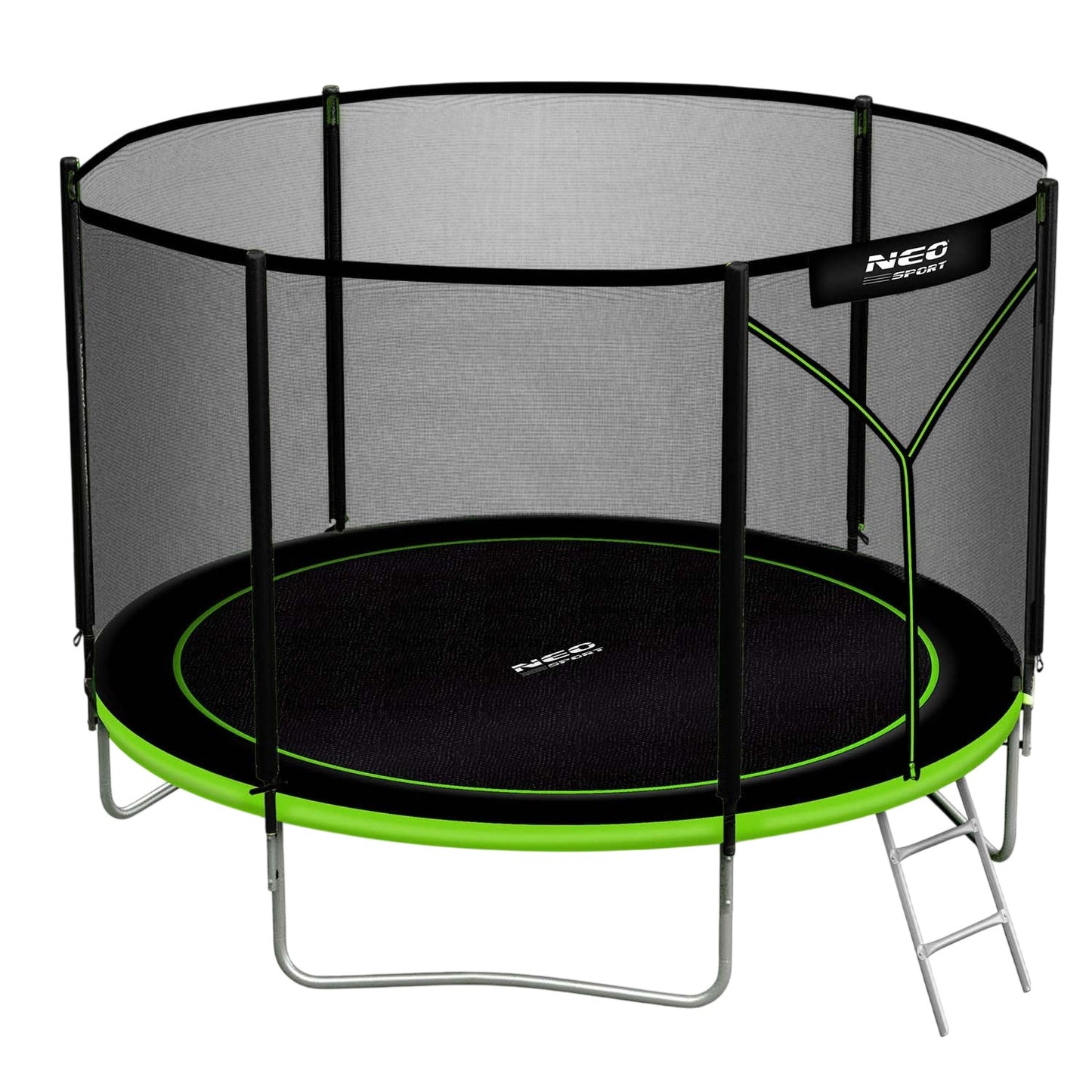 Garden trampoline 10ft/312cm with outdoor net and ladder Neo-Sport