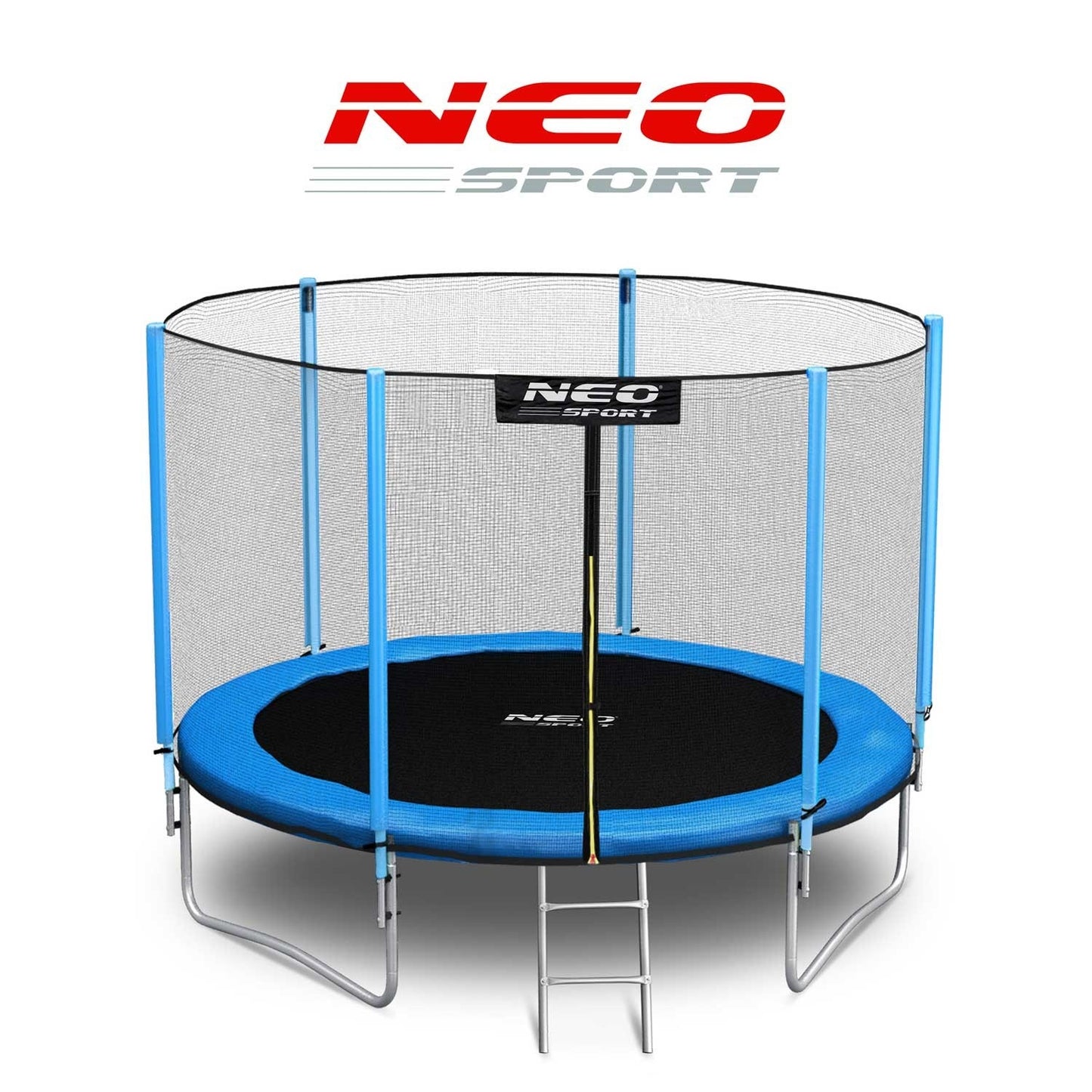 Garden trampoline 10ft/312cm with outer safety net and ladder from Neo-Sport