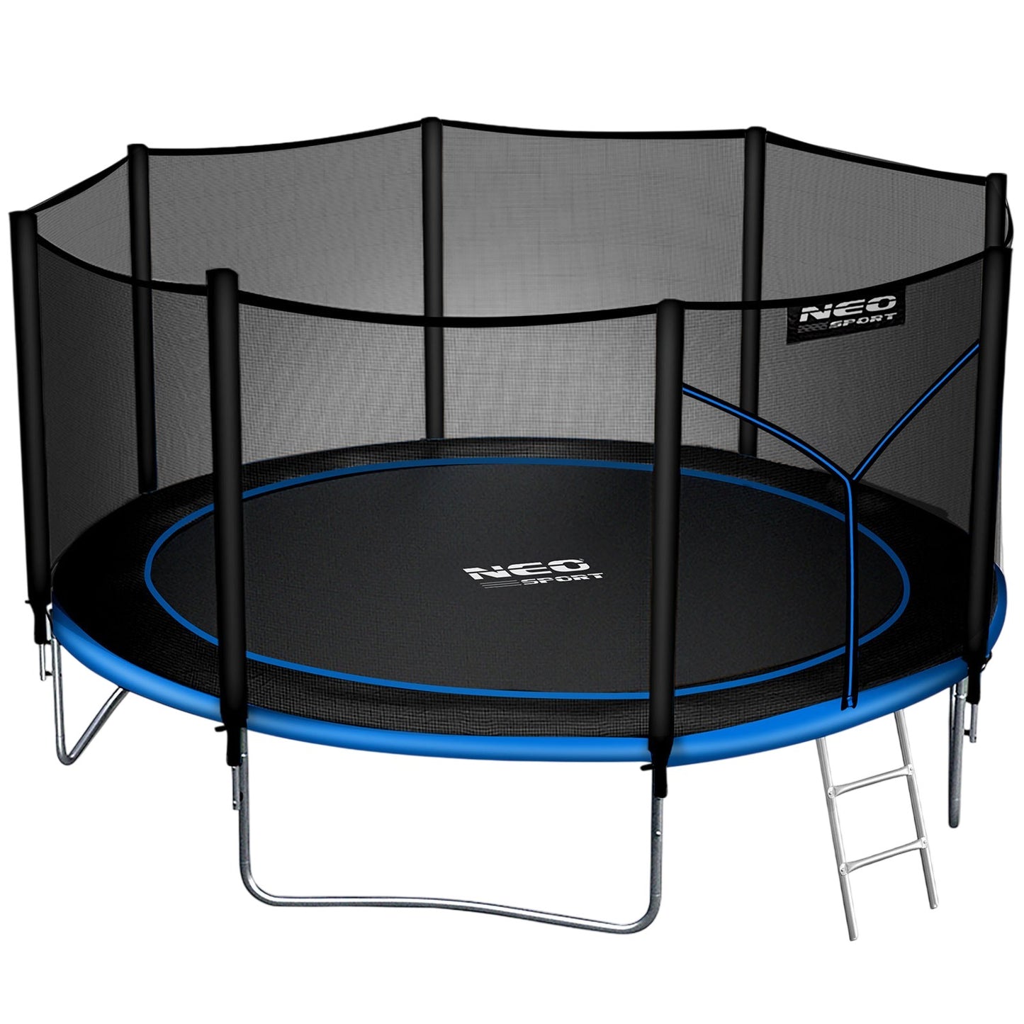 Garden trampoline 12ft/374cm with outdoor net and ladder Neo-Sport