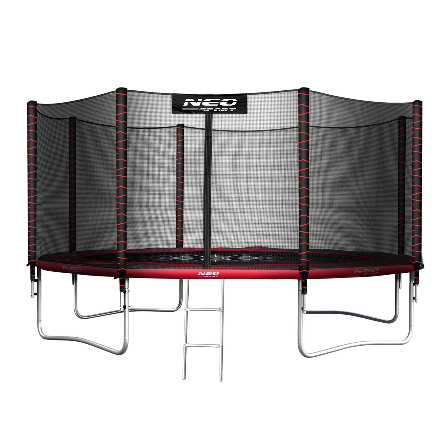 Garden trampoline 13ft/404cm with outdoor net and ladder Neo-Sport