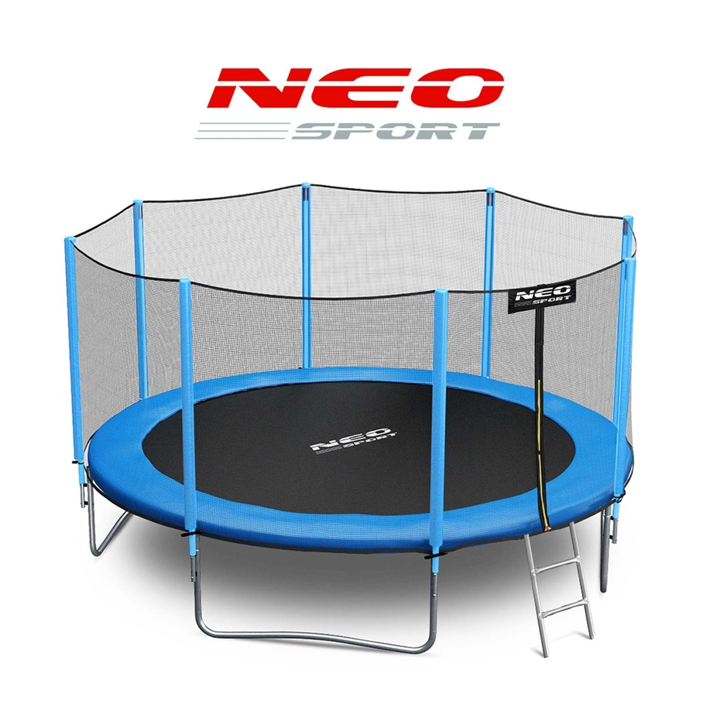 Garden trampoline 14ft/435cm with external net and ladder Neo-Sport
