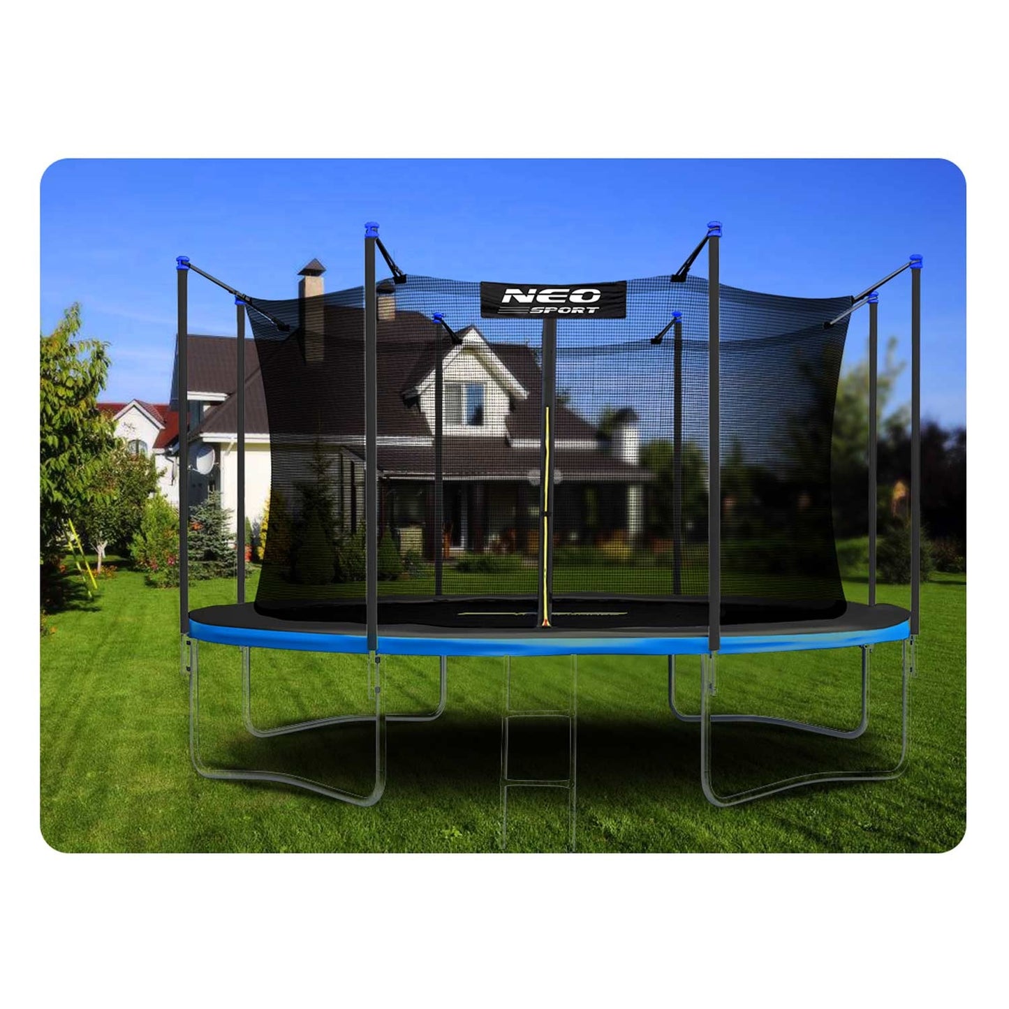 Garden trampoline 14ft/435cm with inner net and ladder Neo-Sport