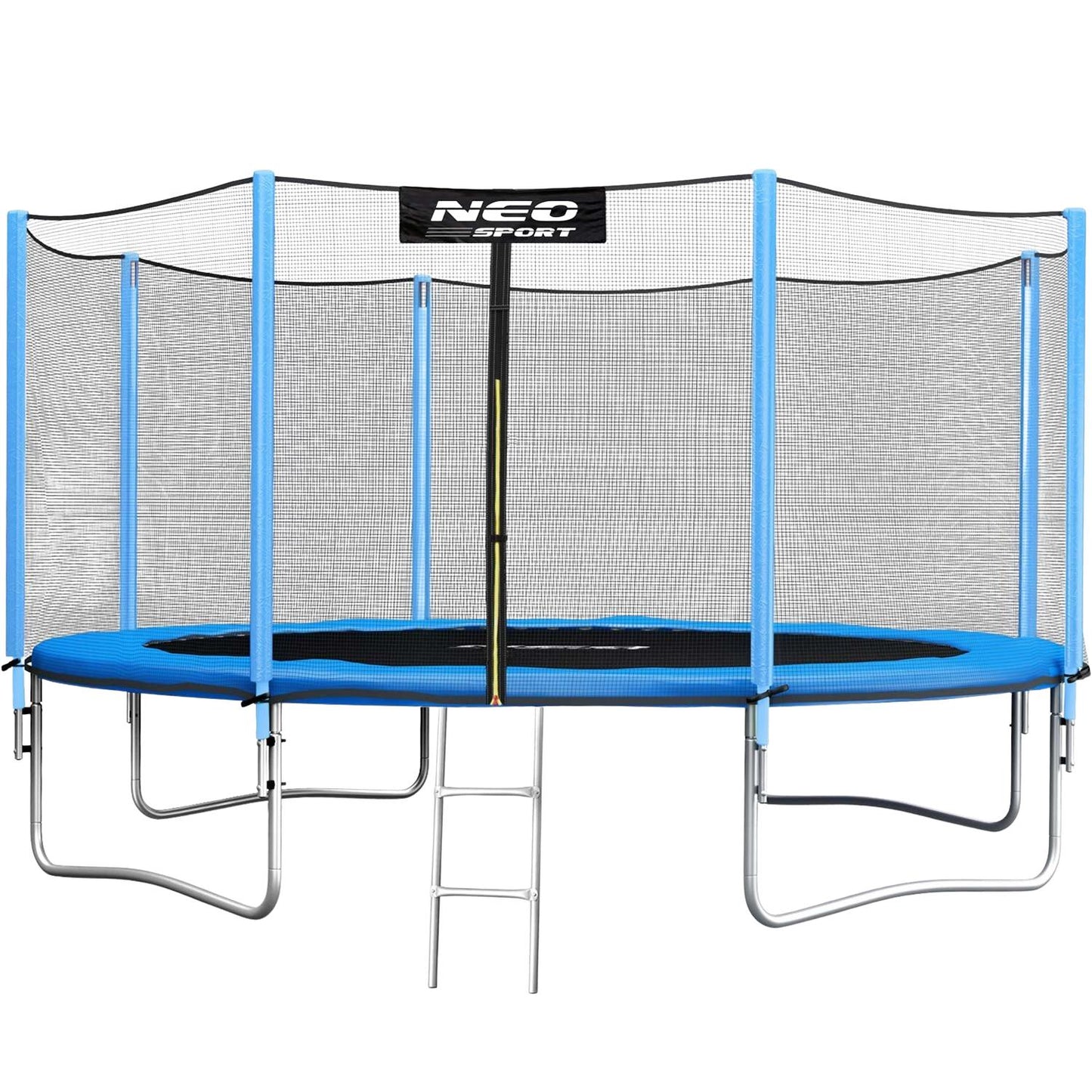 Garden trampoline 14ft/435cm with outdoor net and ladder Neo-Sport Bubble machine FREE