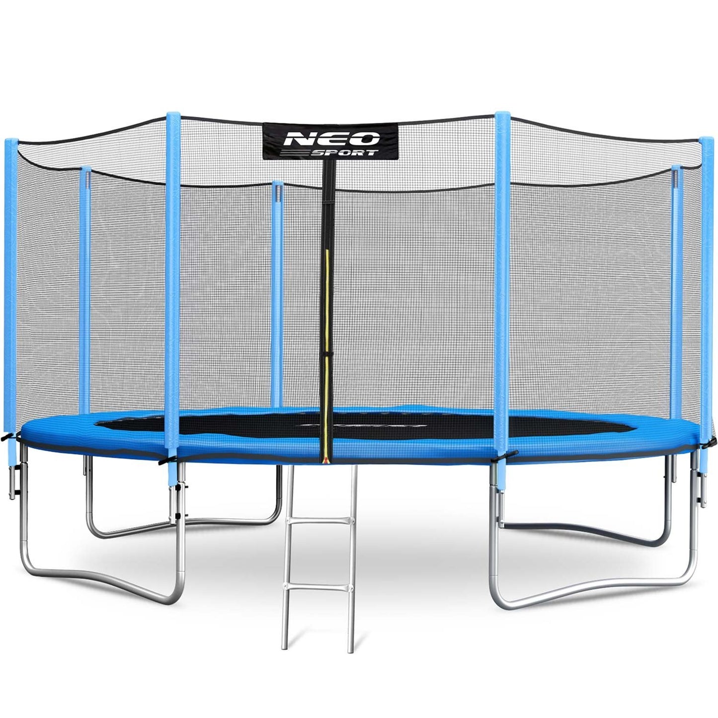 Garden trampoline 14ft/435cm with outdoor net and ladder Neo-Sport Bubble machine FREE