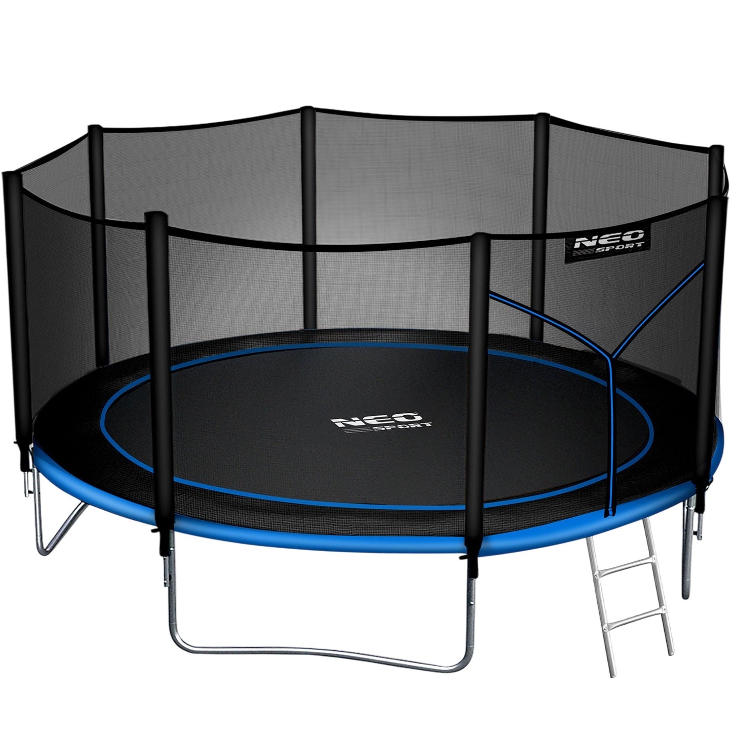 Garden trampoline 14ft/435cm with outdoor net and ladder Neo-Sport