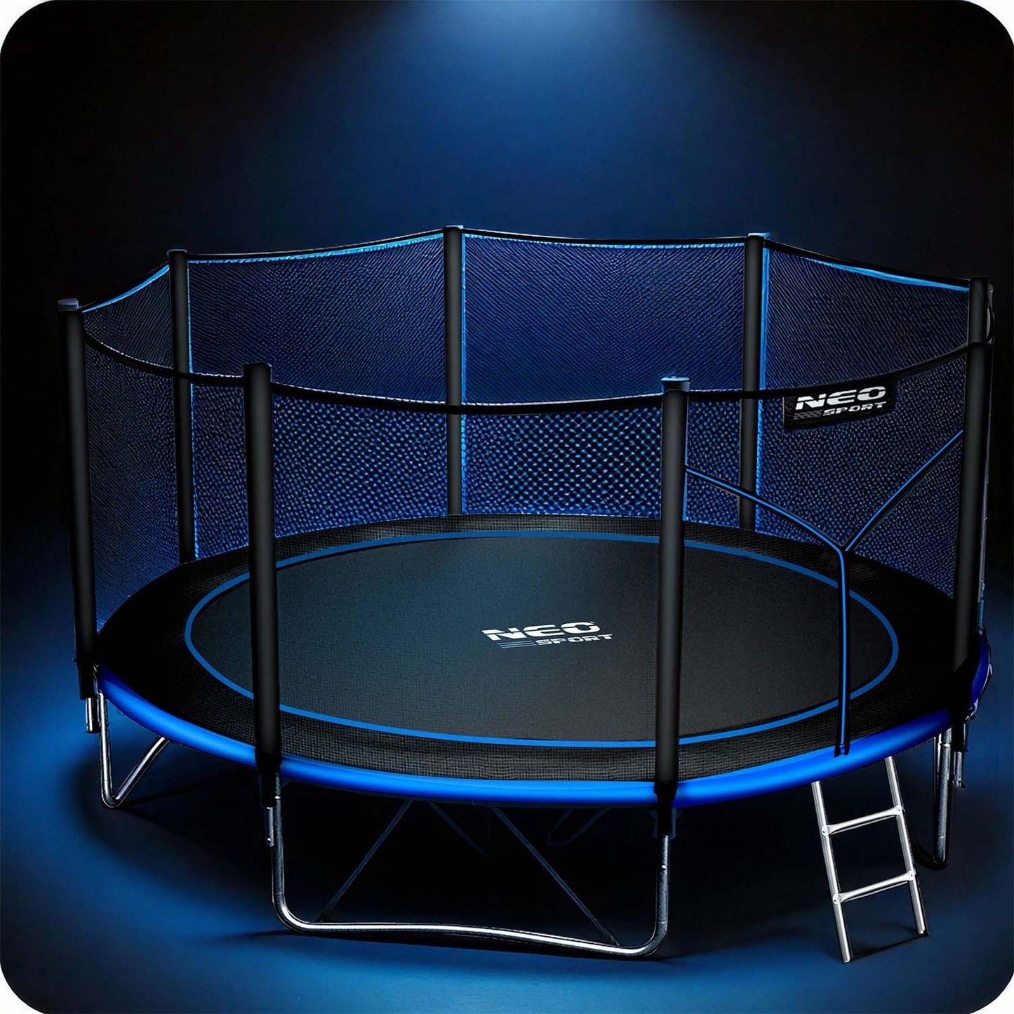 Garden trampoline 14ft/435cm with outdoor net and ladder Neo-Sport