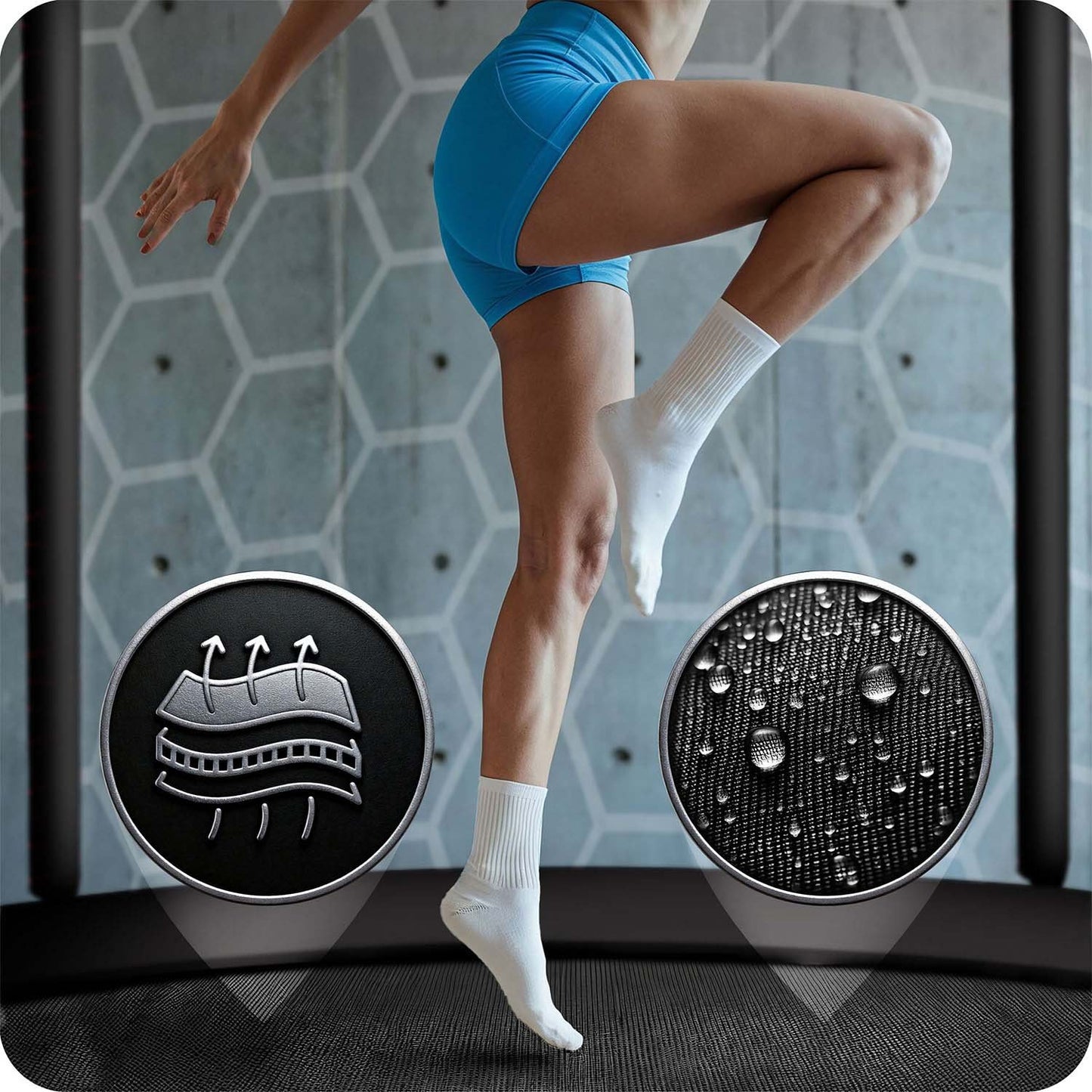 Garden trampoline 15ft/465cm with internal net and ladder Neo-Sport