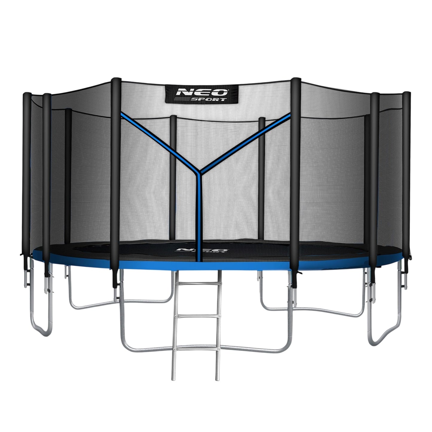 Garden trampoline 15ft/465cm with outdoor net and ladder Neo-Sport