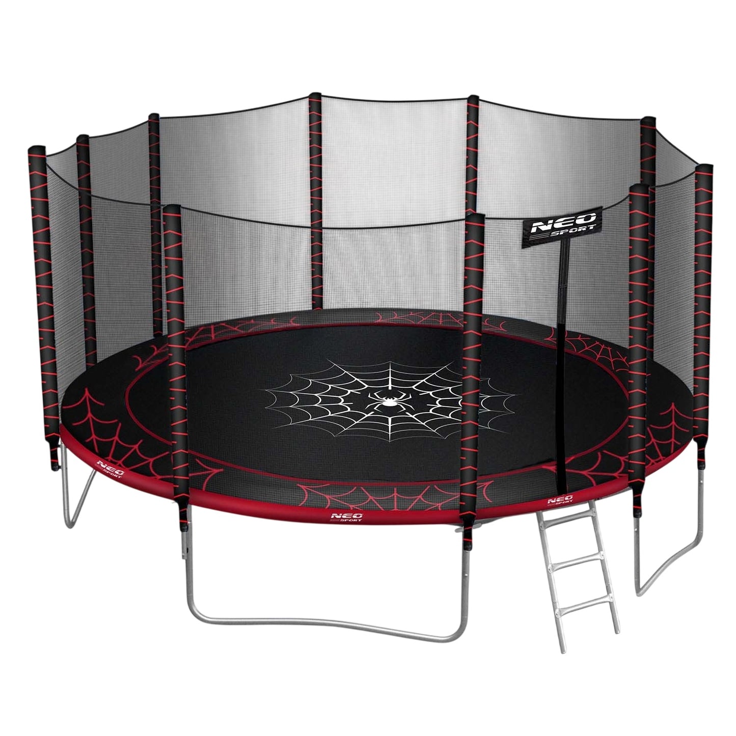 Garden trampoline 15ft/465cm with outdoor net and ladder Neo-Sport