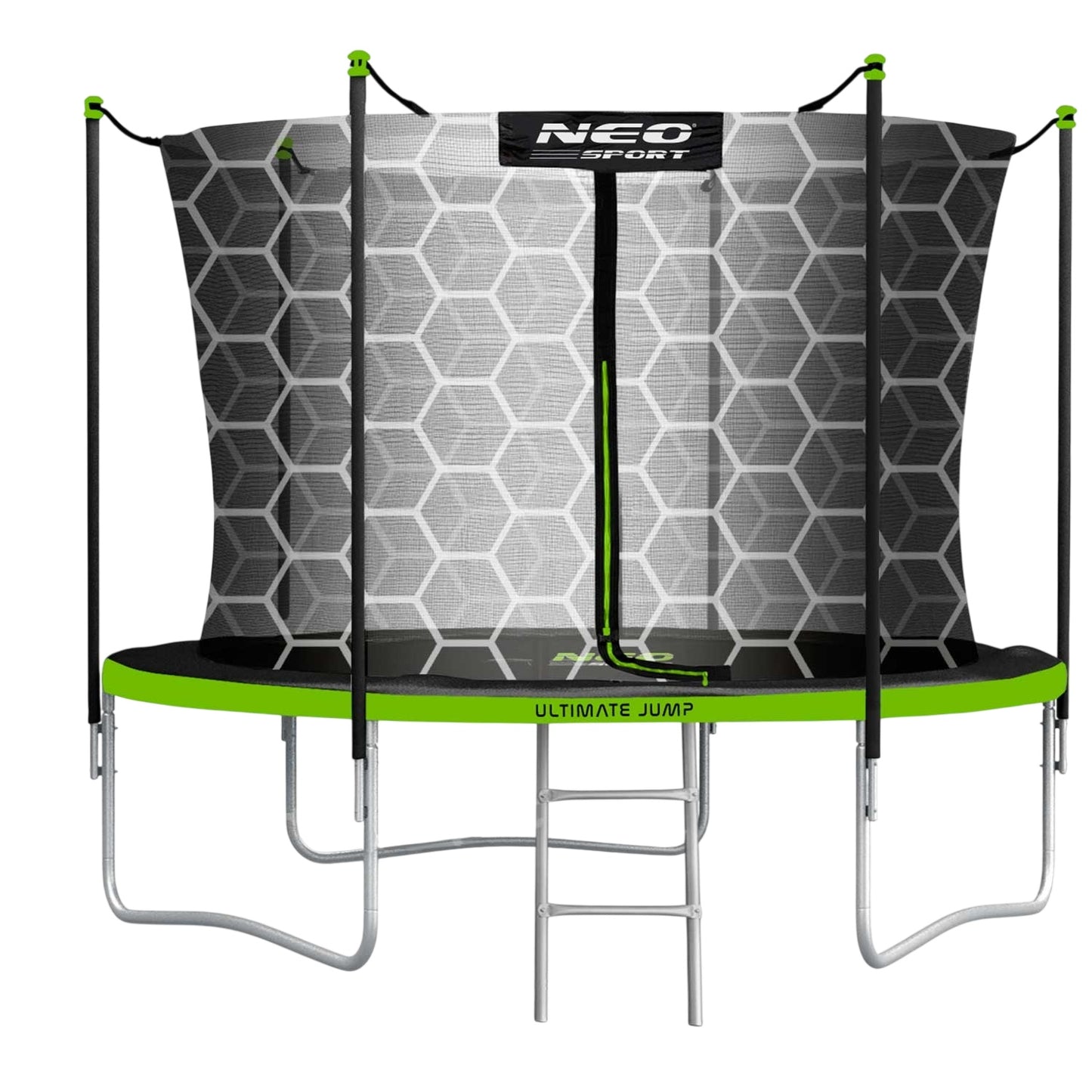 Garden trampoline 8ft/252cm with Inner Net and Ladder from Neo-Sport