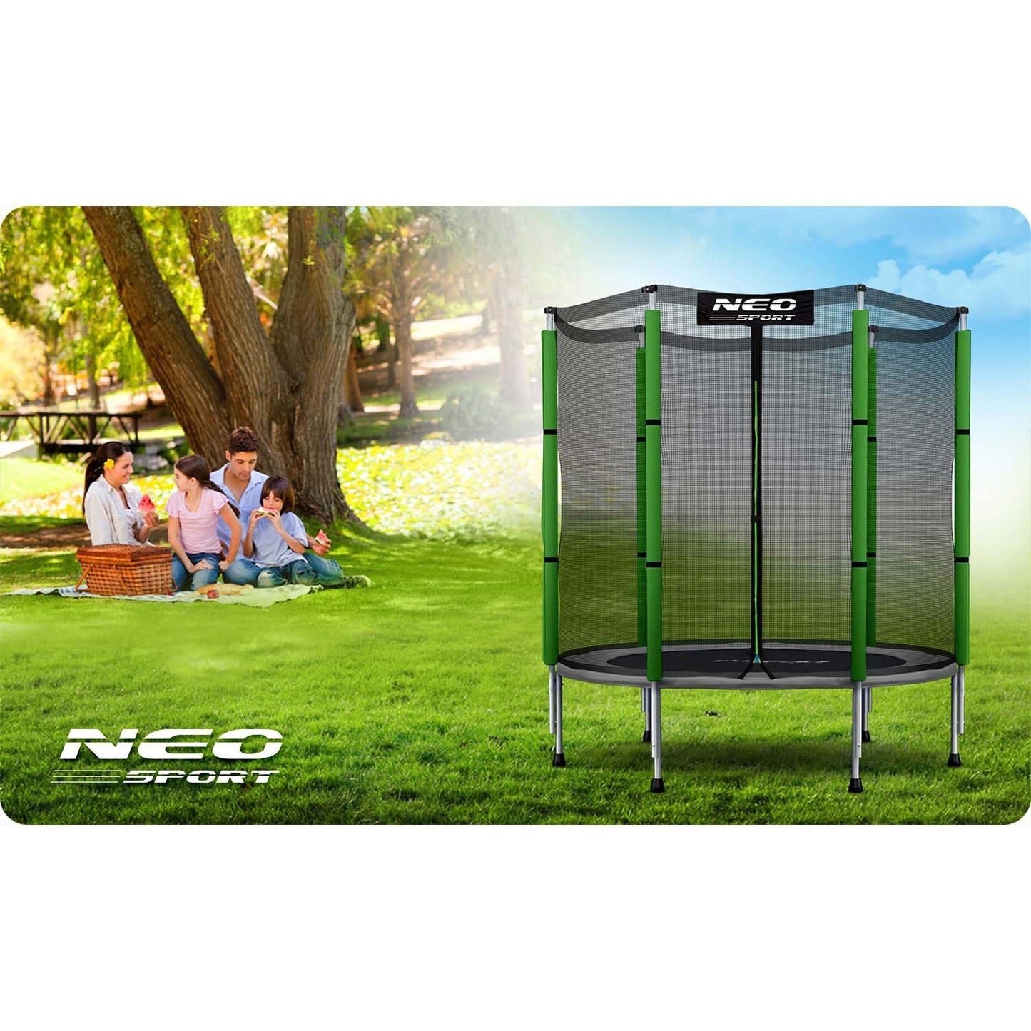 Garden trampoline for children 140 cm 4.5 ft Neo-Sport