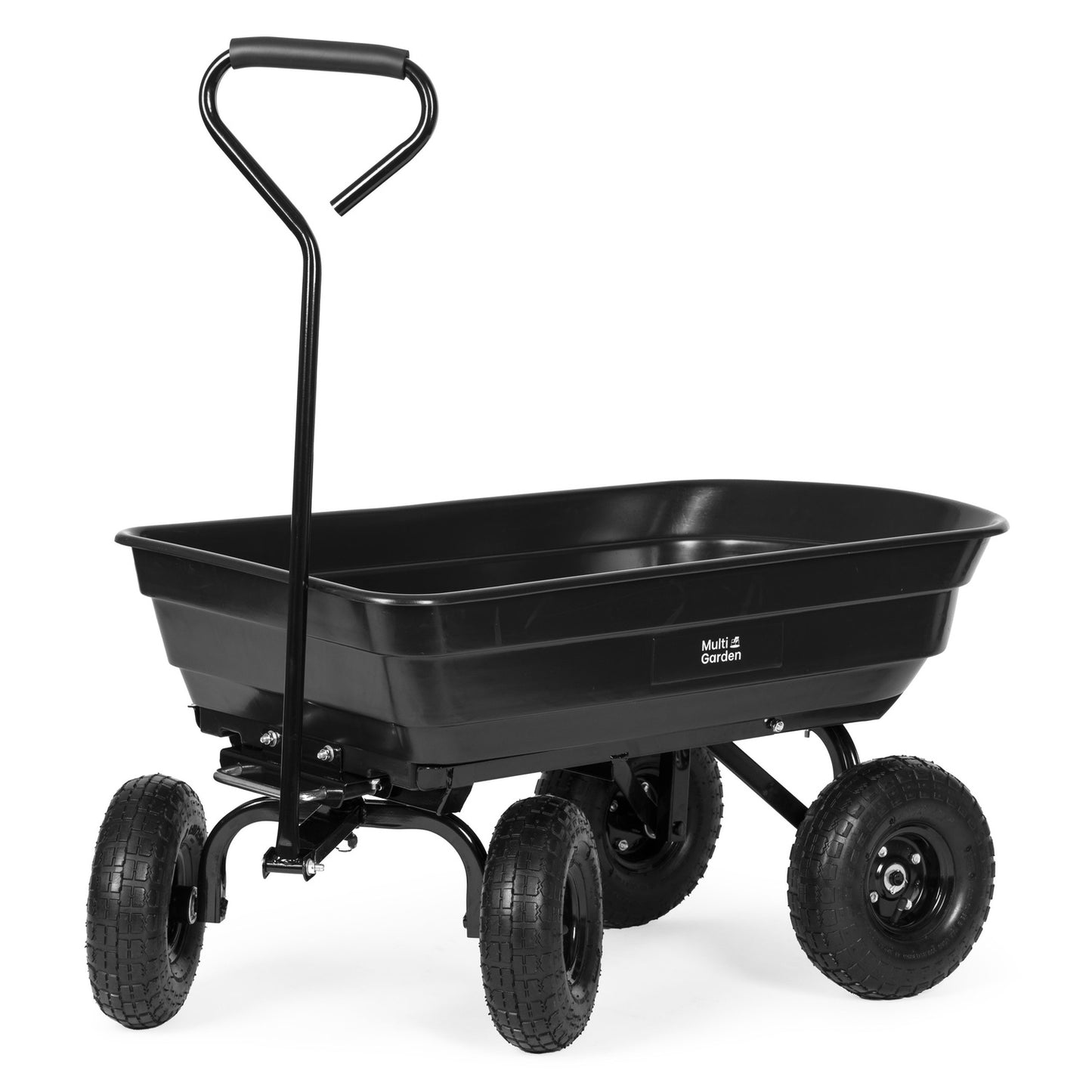 Garden transport cart, wheelbarrow, dump truck, 75L, 200 kg, large inflatable wheels, MultiGarden