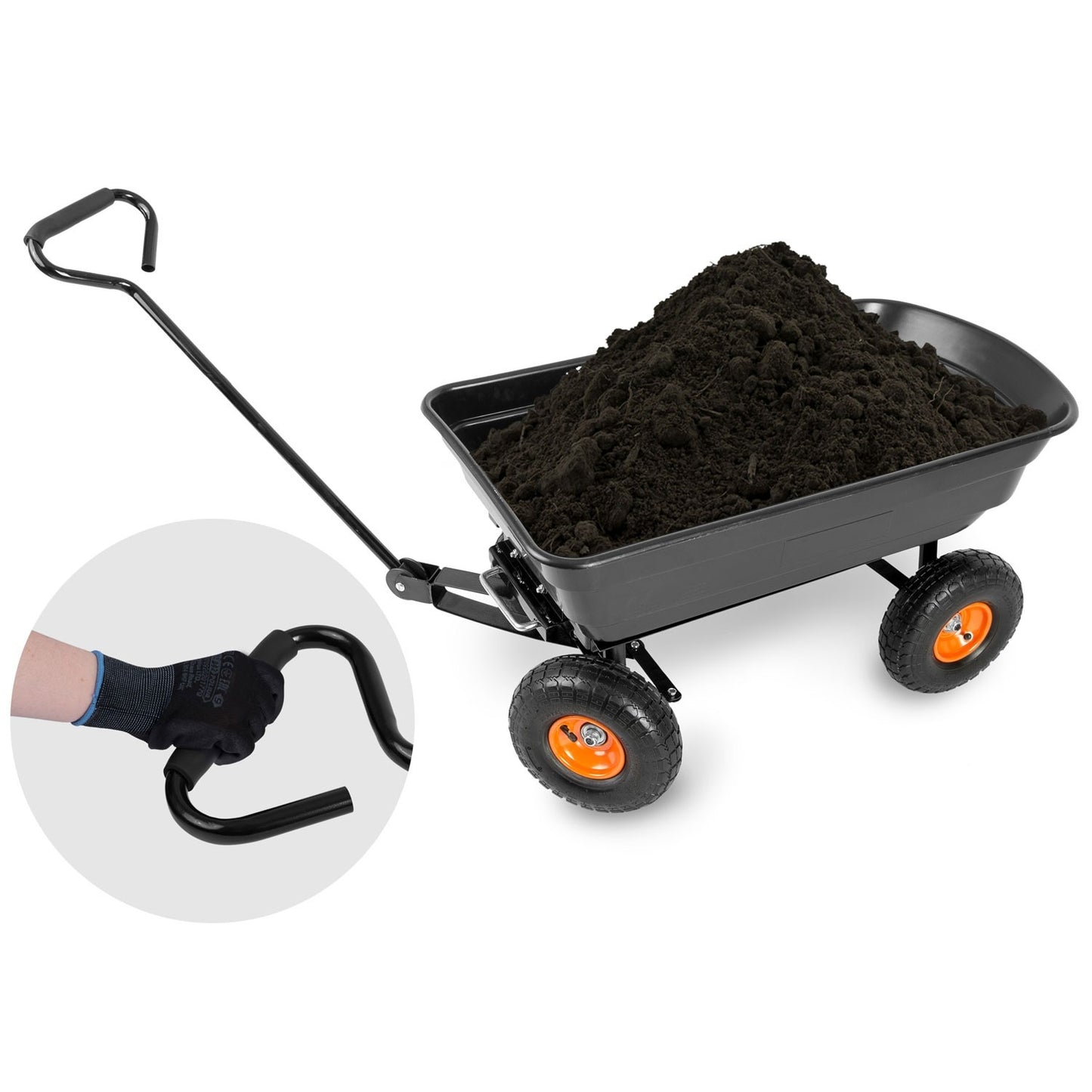 Garden trolley with tipping function 75L Humberg 4872