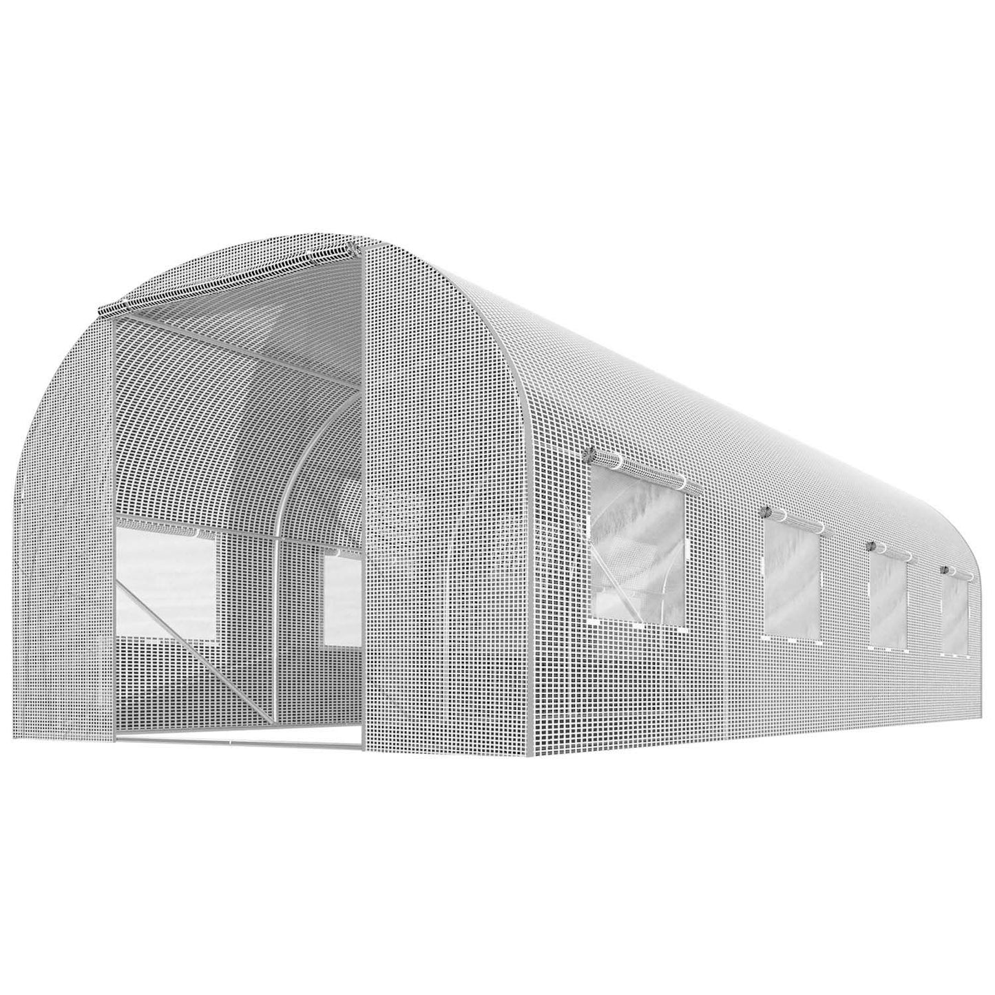 Garden tunnel 2.5 x 4 m (10 m2) white Plonos