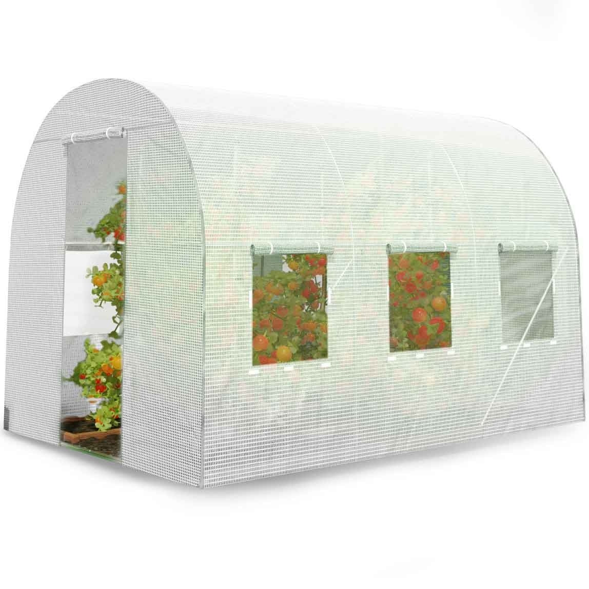 Garden tunnel 2x3.5m (7m2) white Plonos