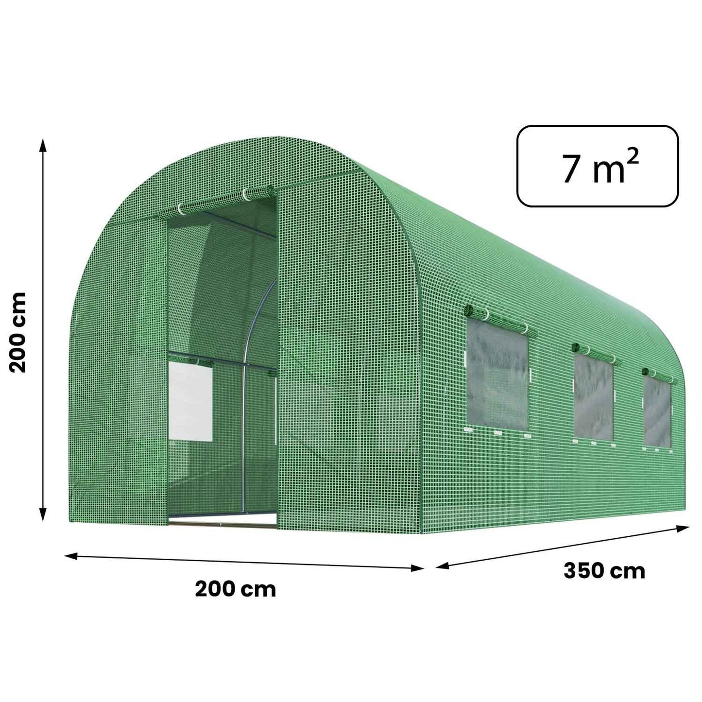 Garden tunnel 2x3.5m (7m²) Plonos