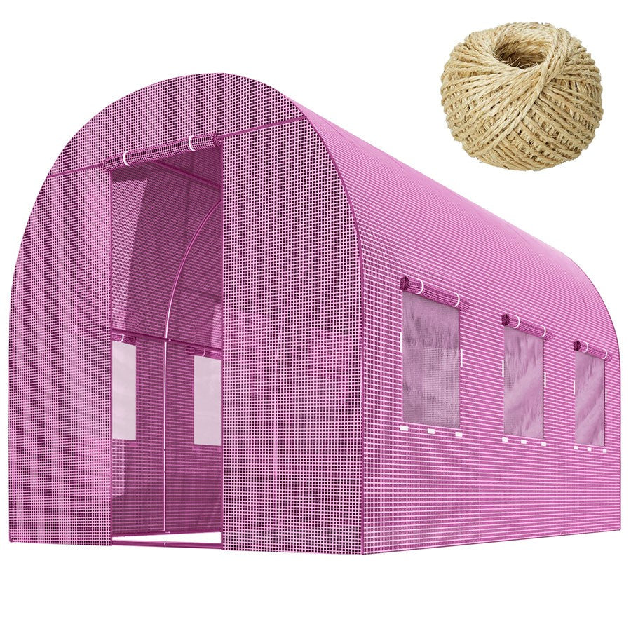 Garden tunnel 2 x 3 m (6 m2) pink Plonos