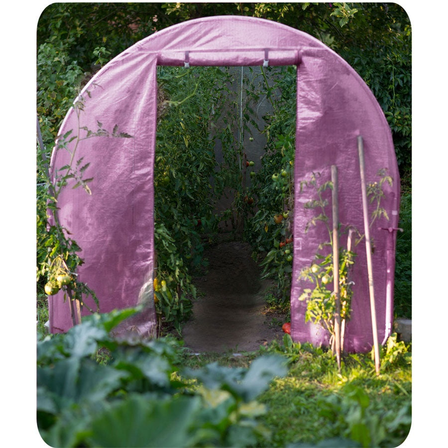 Garden tunnel 2 x 3 m (6 m2) pink Plonos