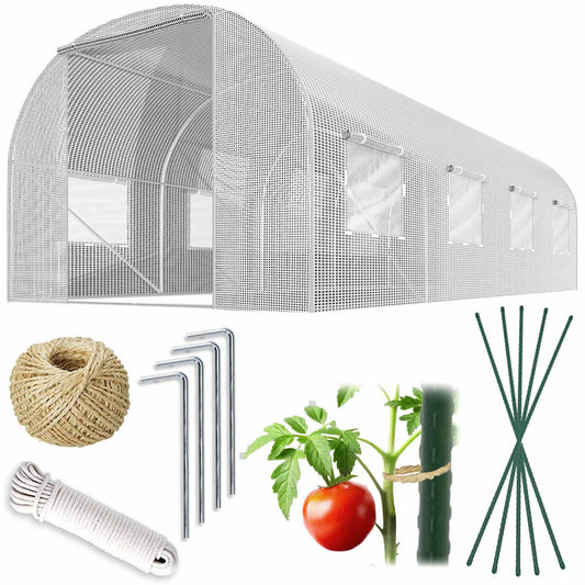 Garden tunnel 2 x 4.5 m (9 m2) white Plonos