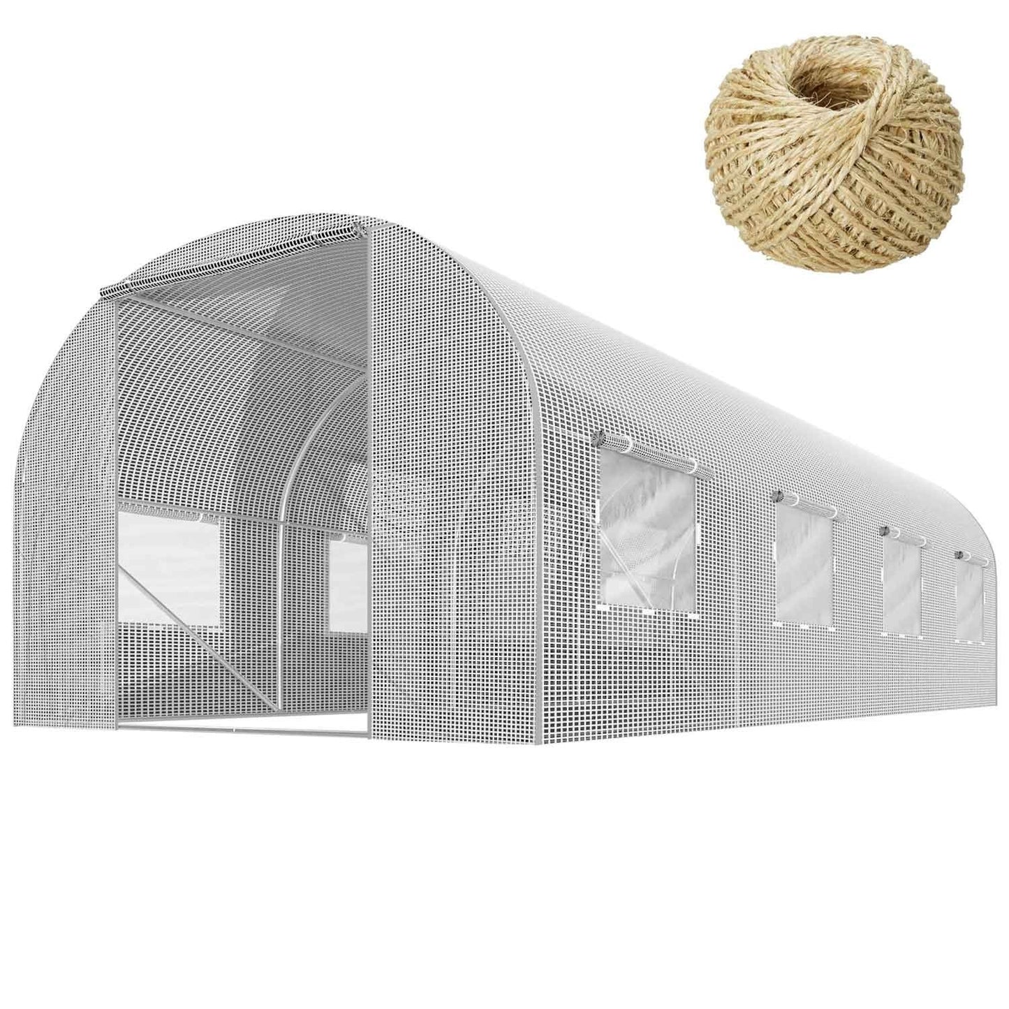Garden tunnel 3x4.5m (13.5m2) white Plonos