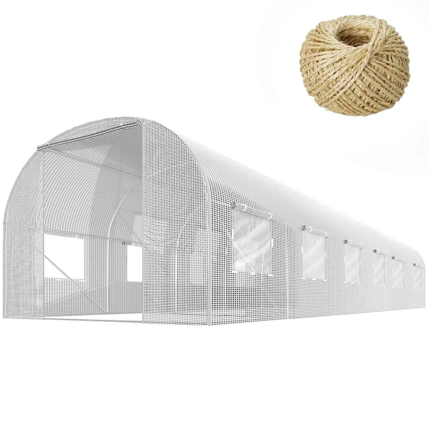 Garden tunnel 3x6m (18m2) white Plonos
