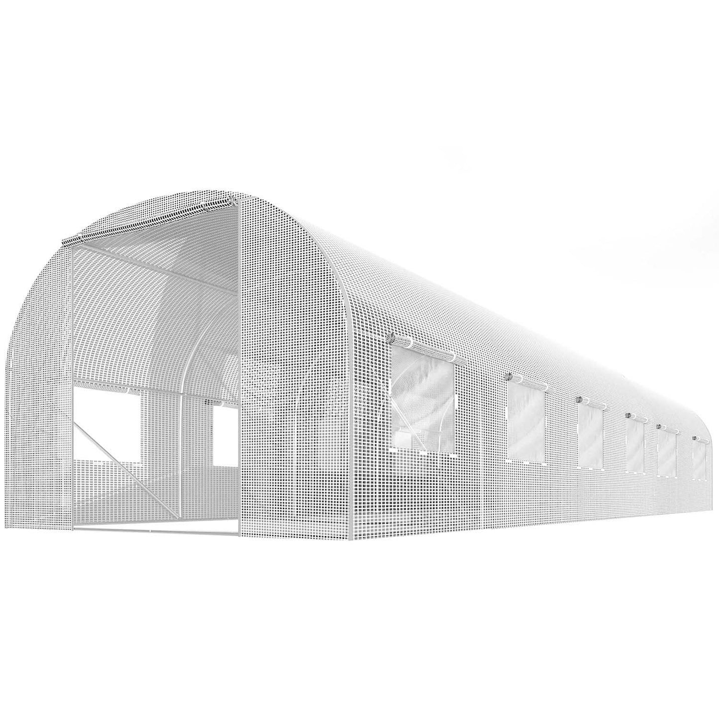 Garden tunnel 3 x 6 m (18 m2) white Plonos