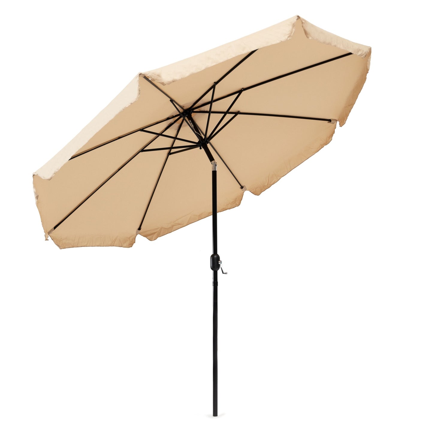Garden umbrella large 3m diagonal broken with a crank beige