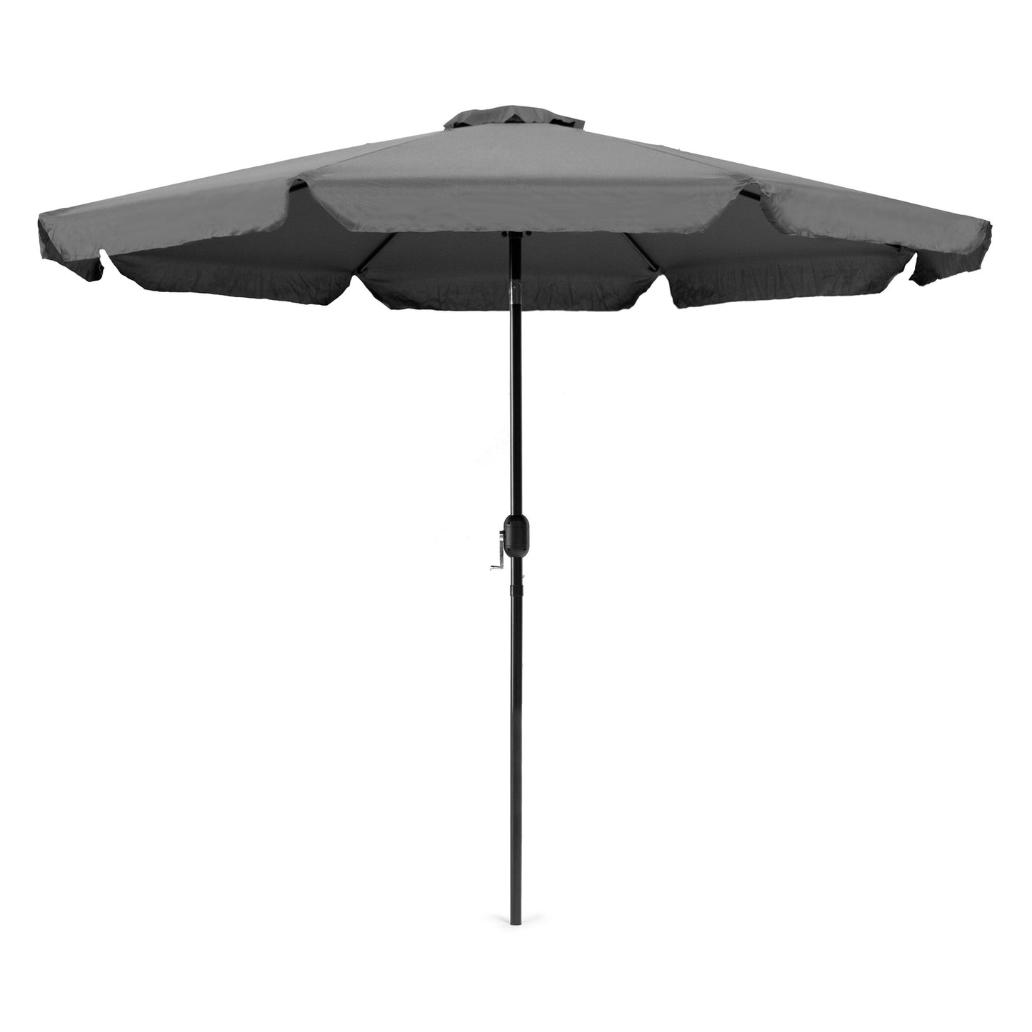 Garden umbrella large 3m diagonal broken with a crank gray