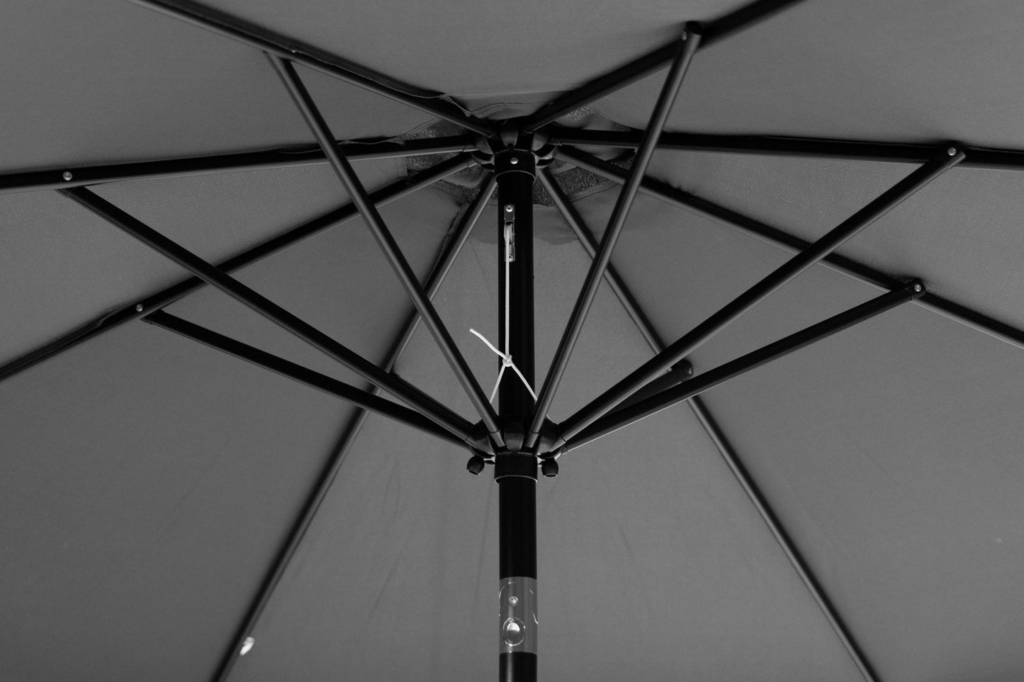 Garden umbrella large 3m diagonal broken with a crank gray