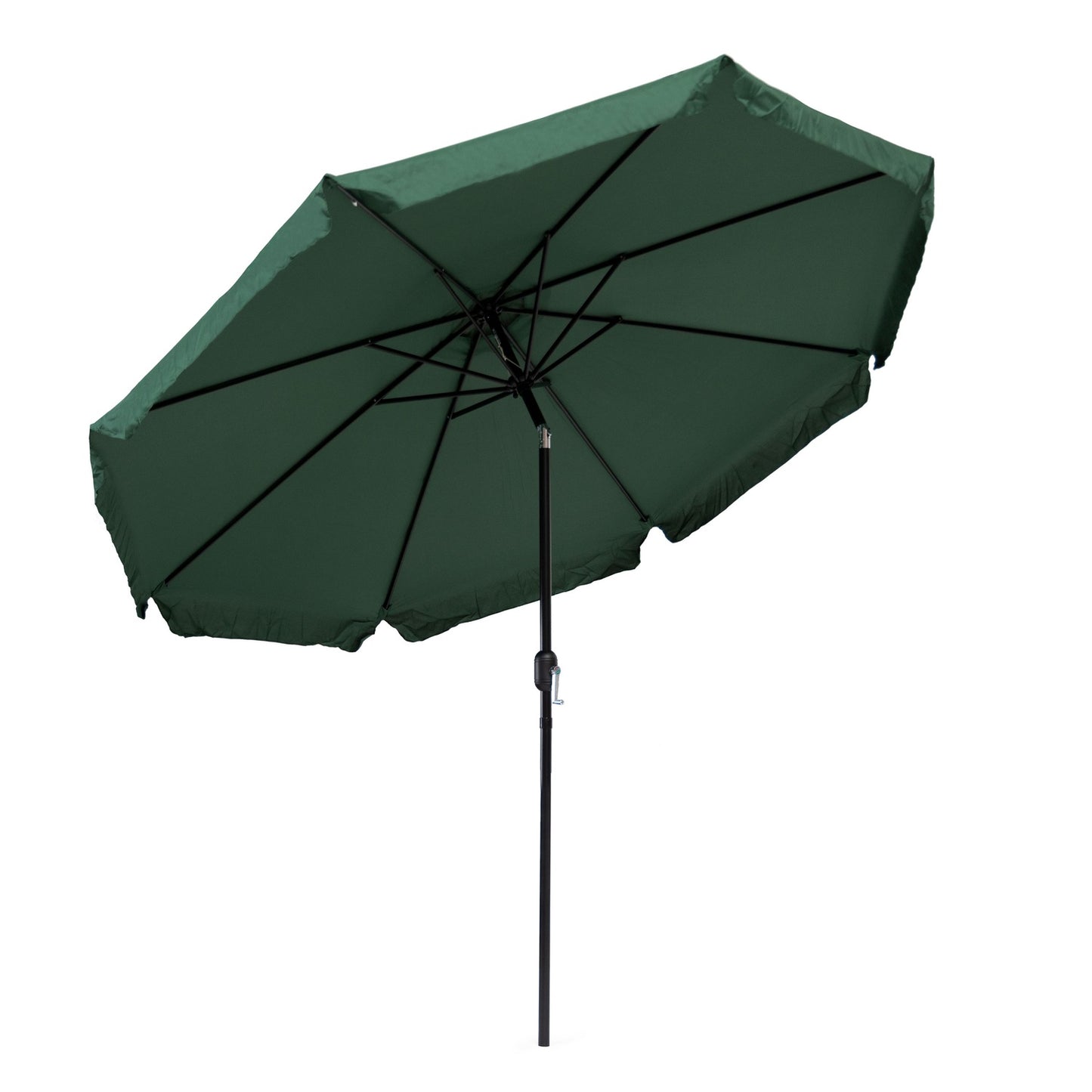 Garden umbrella large 3m diagonal broken with a crank green