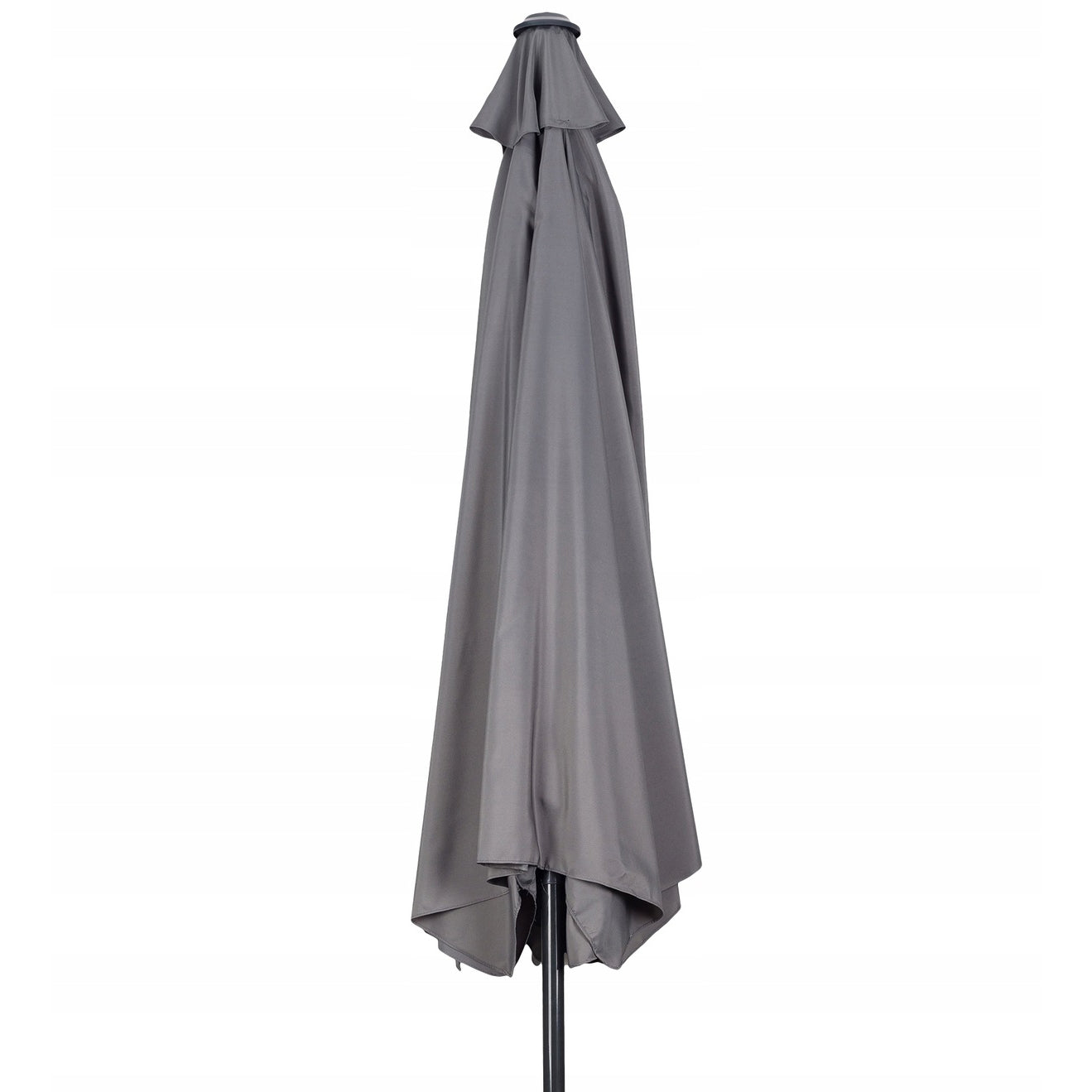 Garden umbrella semi-wall umbrella for the terrace 2.7 m gray