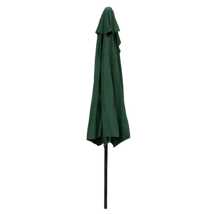 Garden umbrella semi-wall umbrella for the terrace 2.7 m green