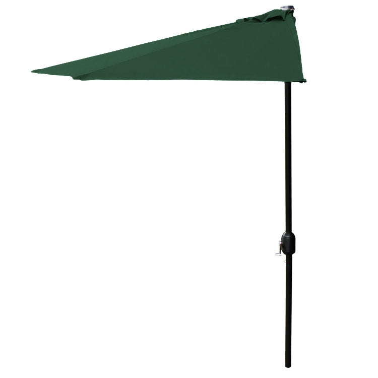 Garden umbrella semi-wall umbrella for the terrace 2.7 m green