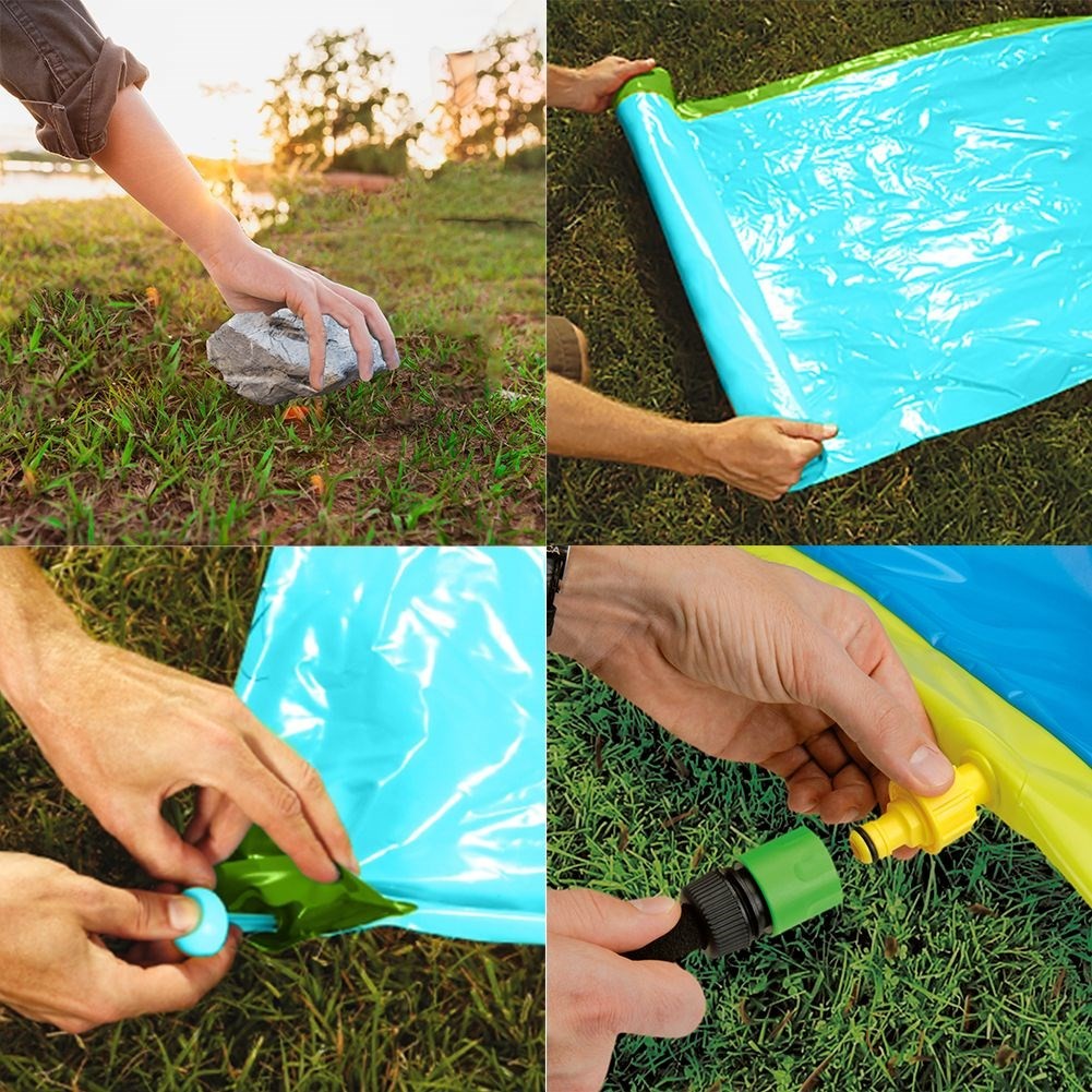 Garden water slide: Easy connection, long-lasting play